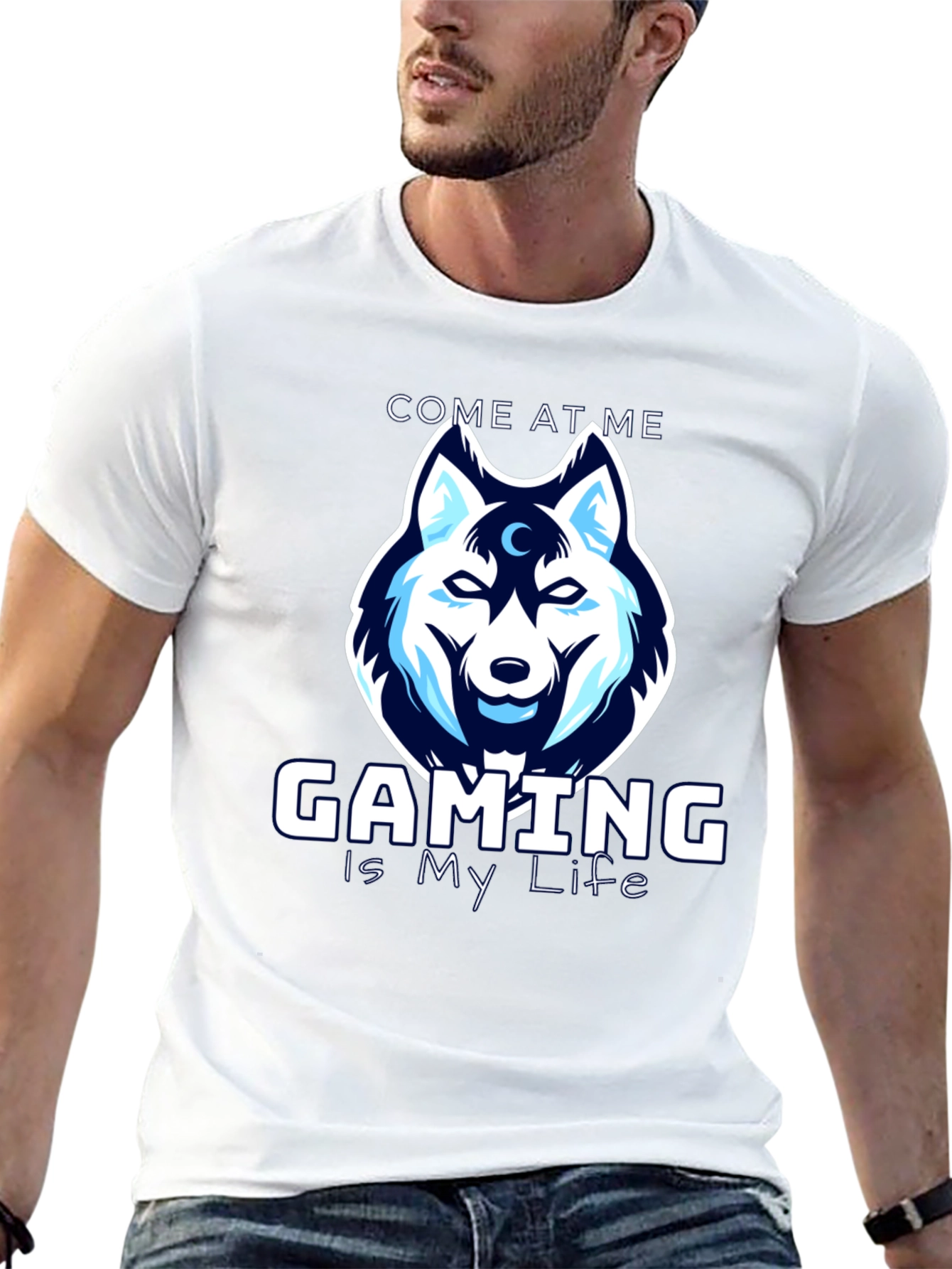 Gaming is My Life Wolf T-Shirt