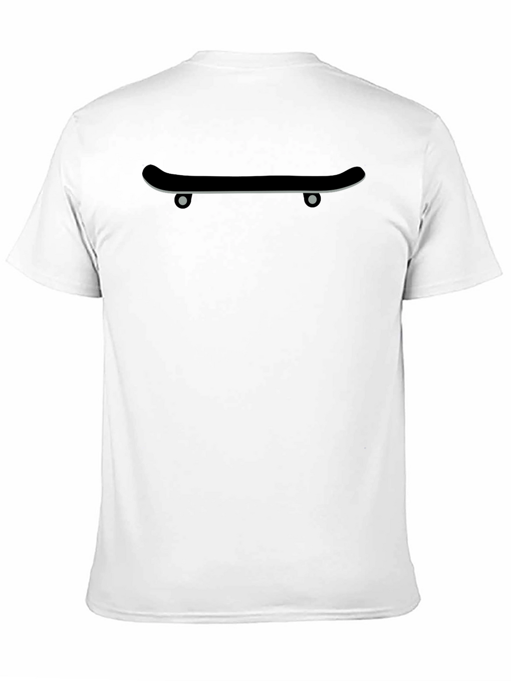 Cool Skateboard Graphic Tee - Black Cotton