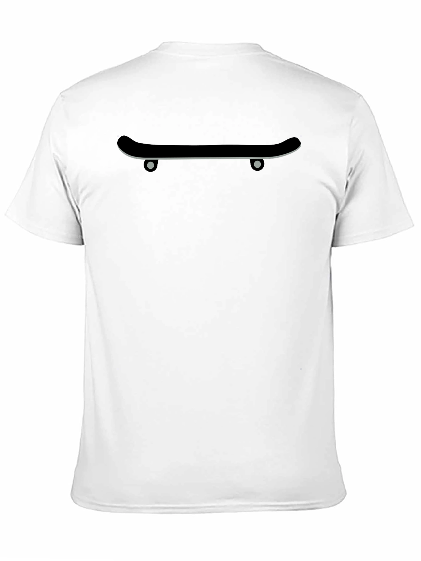 Cool Skateboard Graphic Tee - Black Cotton