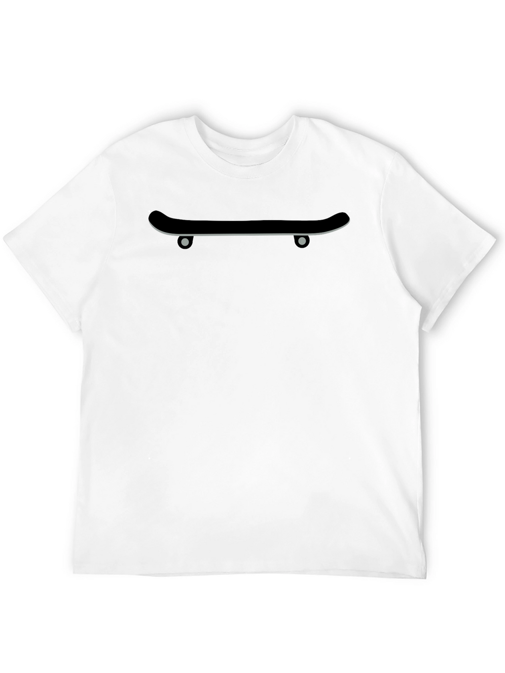 Cool Skateboard Graphic Tee - Black Cotton