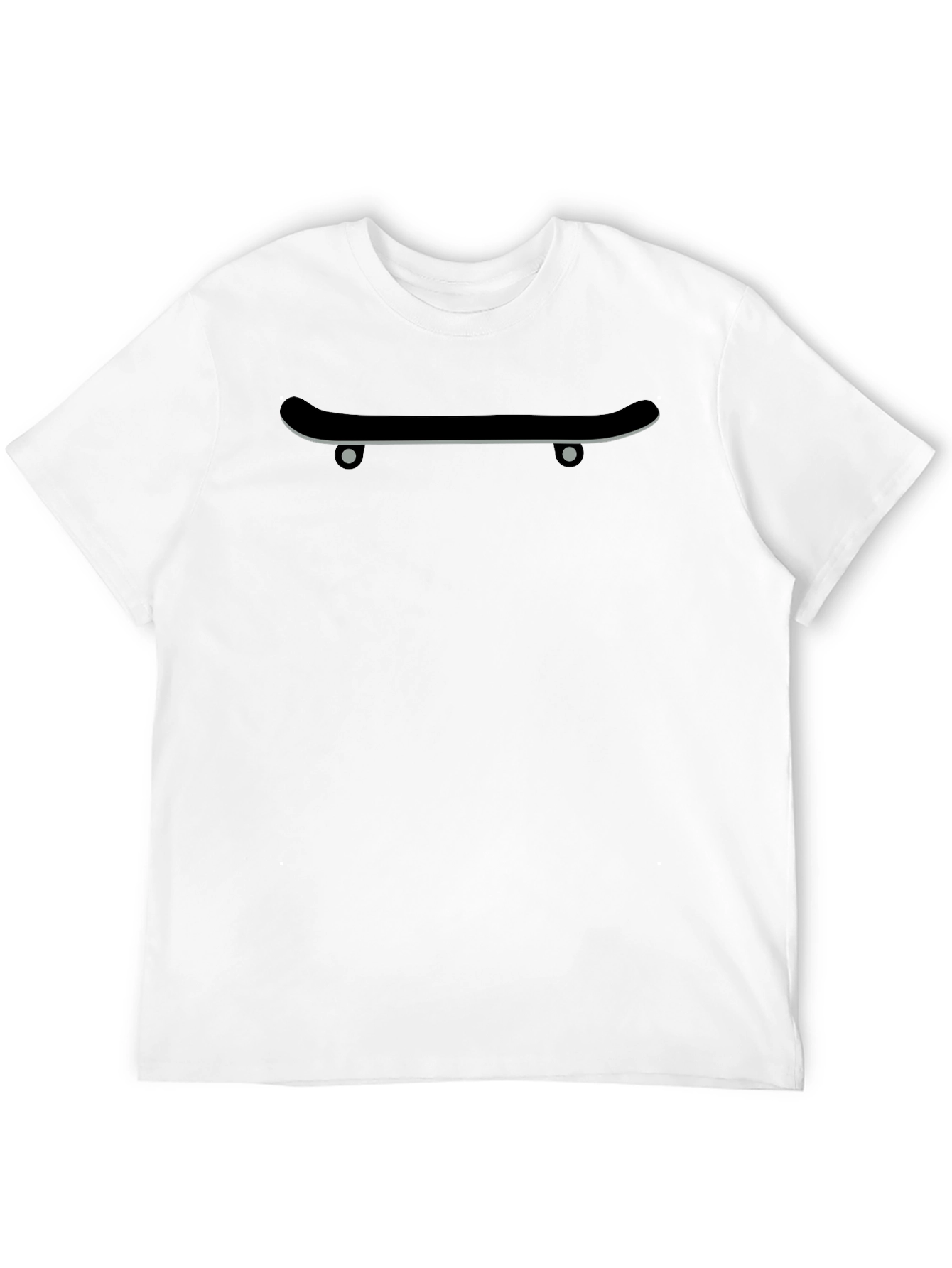 Cool Skateboard Graphic Tee - Black Cotton