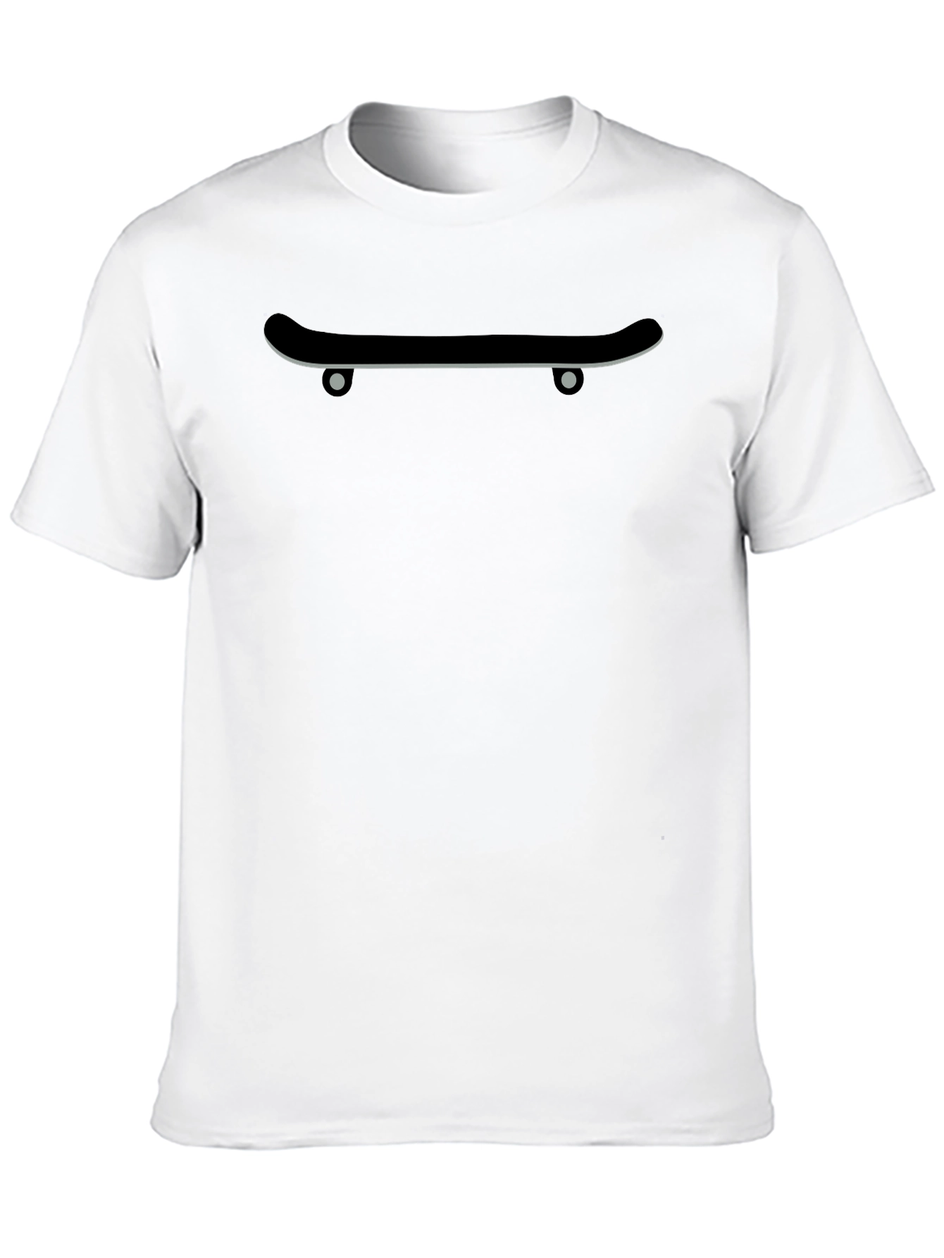 Cool Skateboard Graphic Tee - Black Cotton