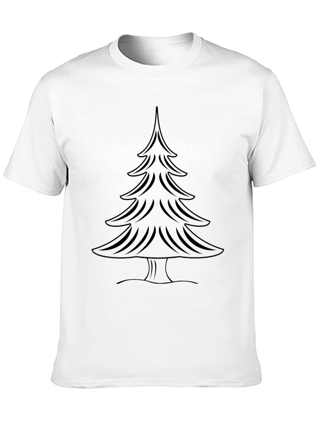 Black Christmas Tree Graphic Tee