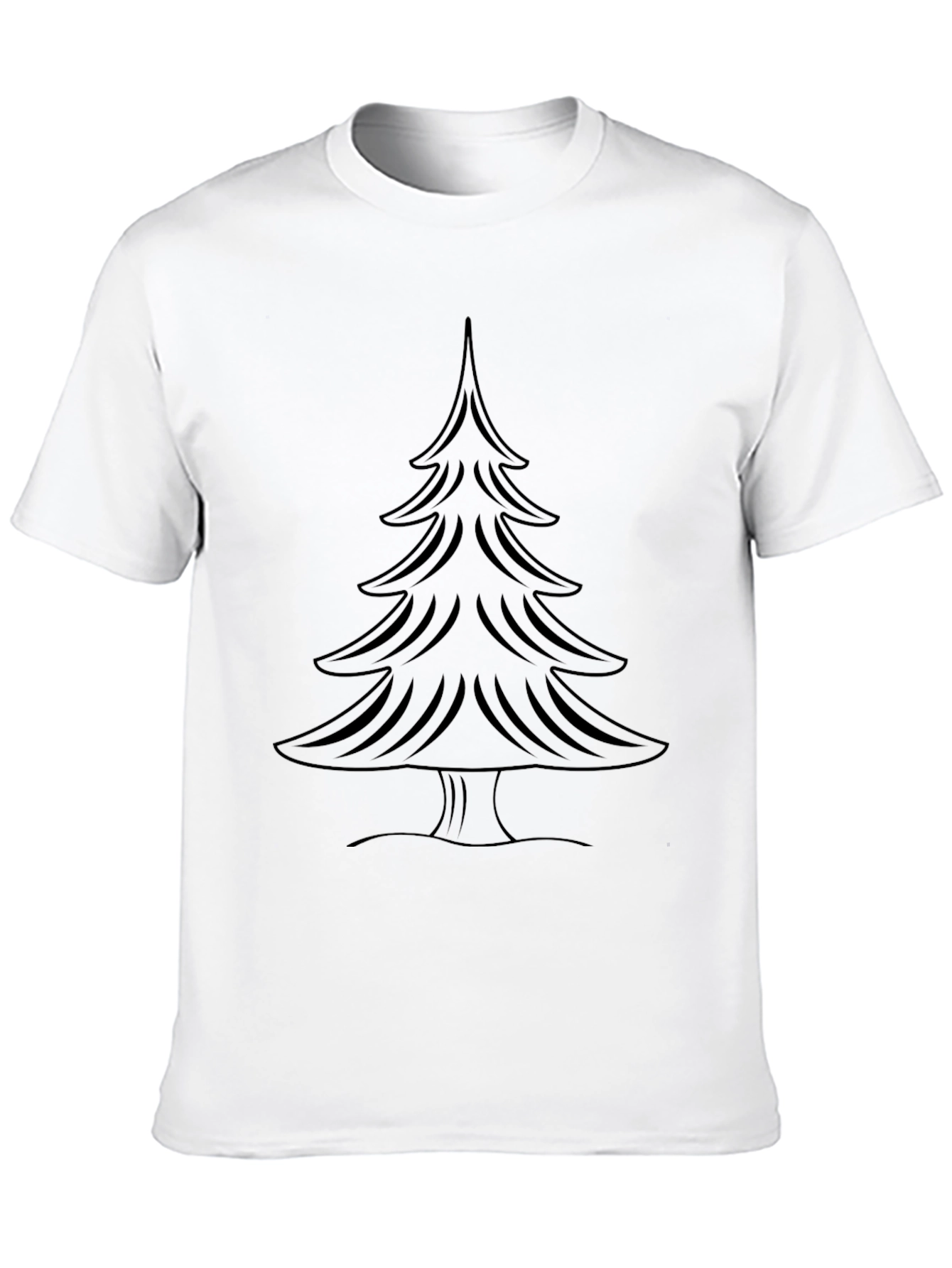 Black Christmas Tree Graphic Tee