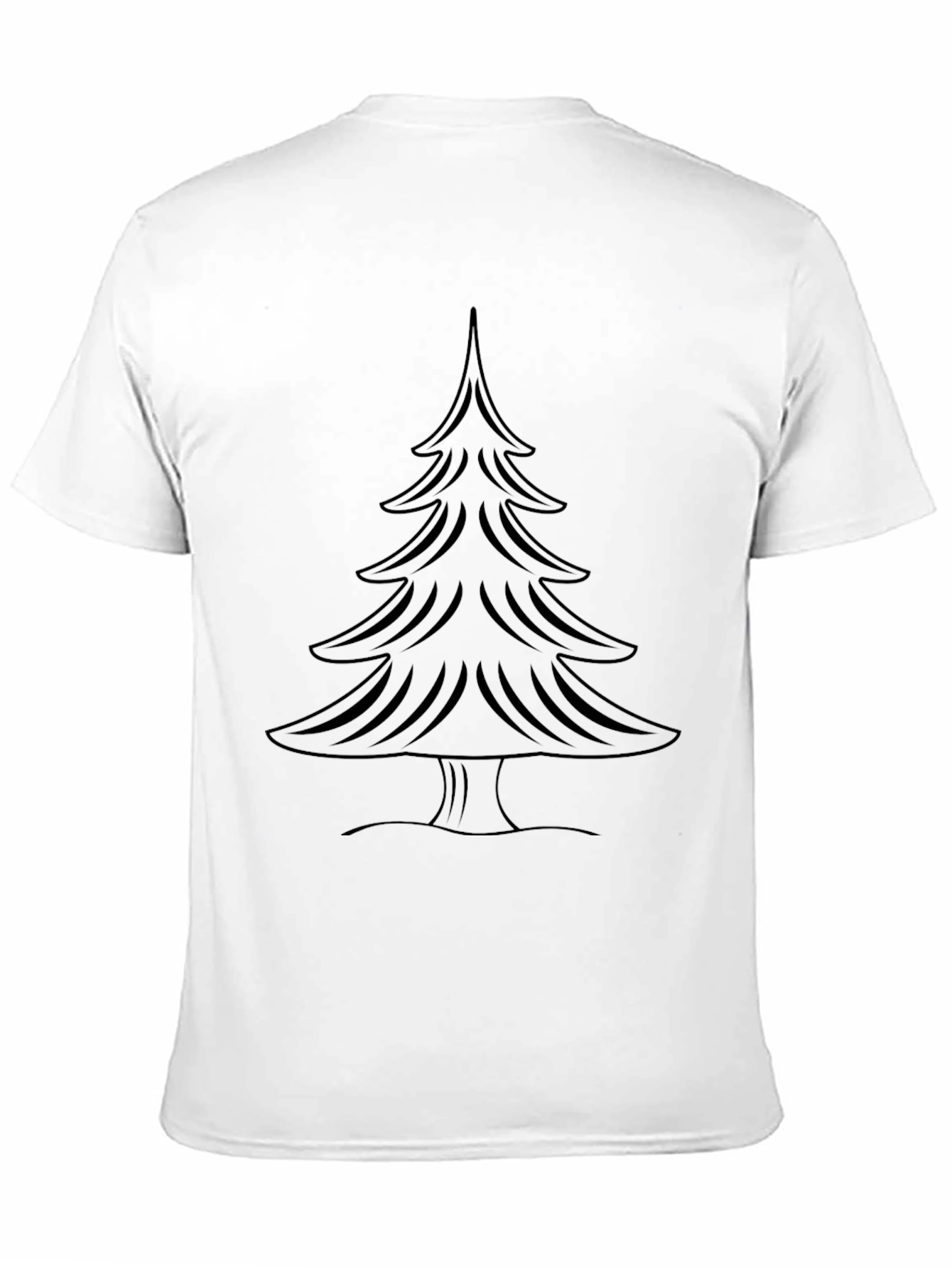 Black Christmas Tree Graphic Tee