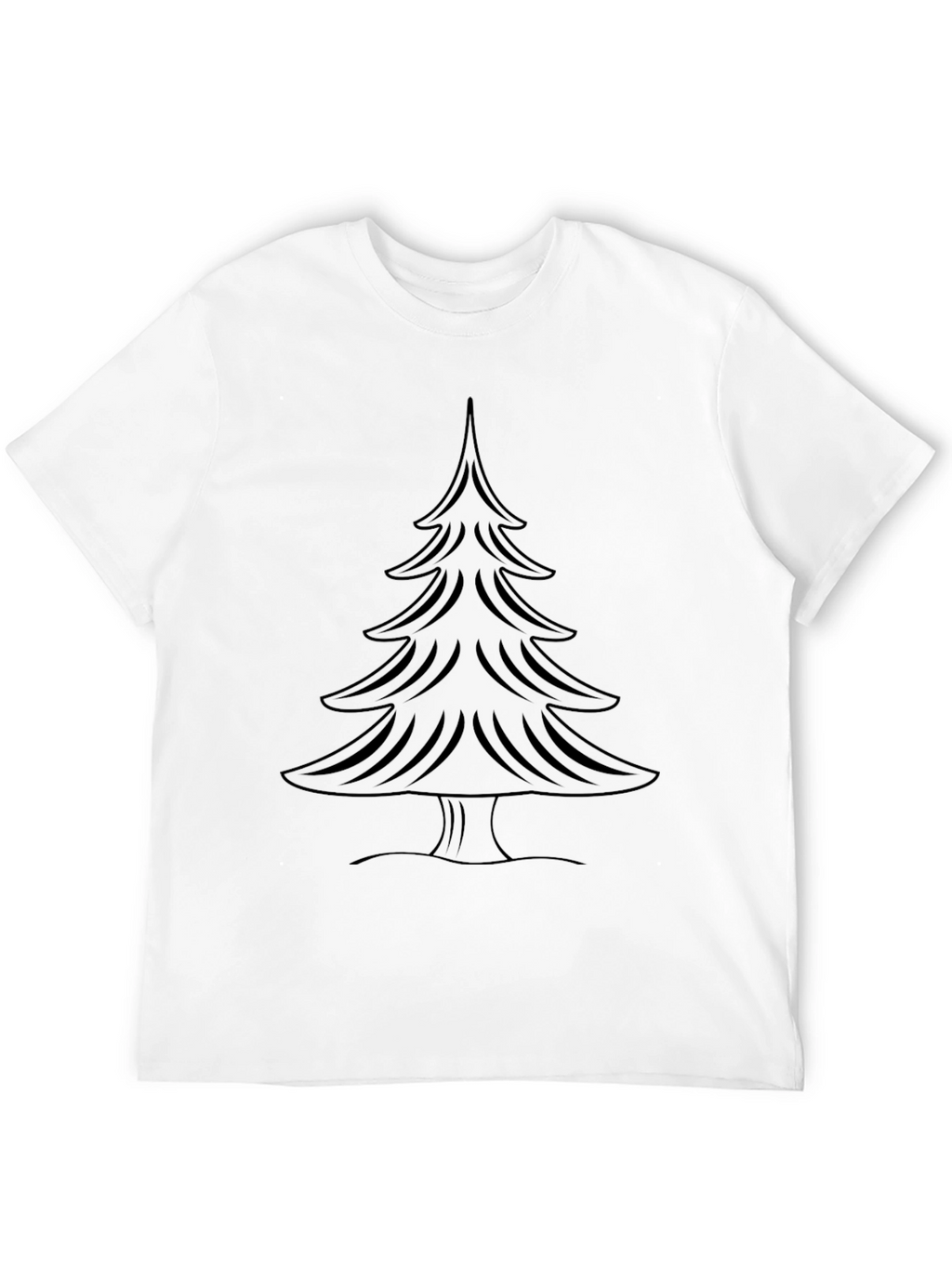 Black Christmas Tree Graphic Tee