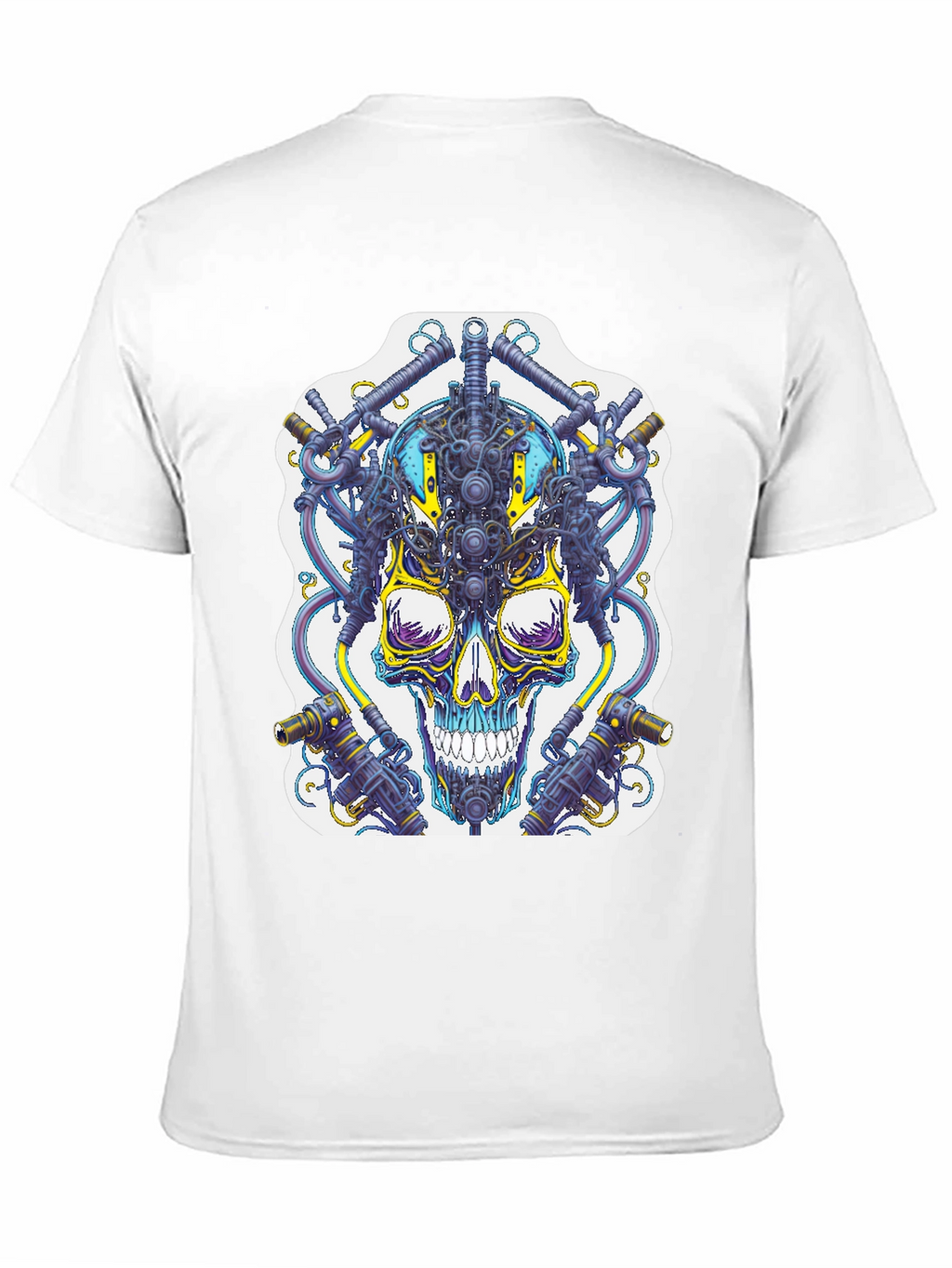 Cyberpunk Skull Graphic T-Shirt - Unique Techwear Style