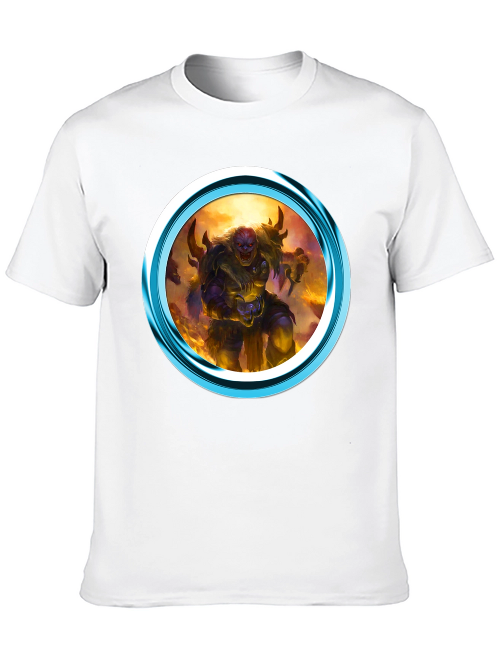 Fantasy Creature Graphic Print Black T-Shirt