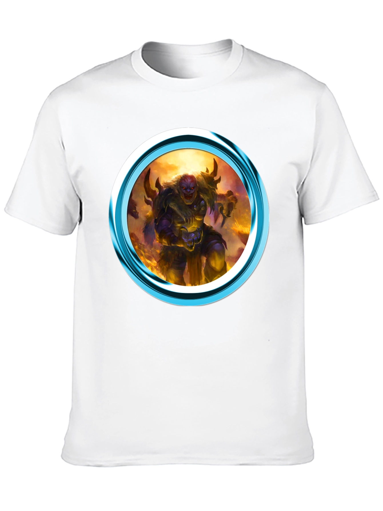 Fantasy Creature Graphic Print Black T-Shirt