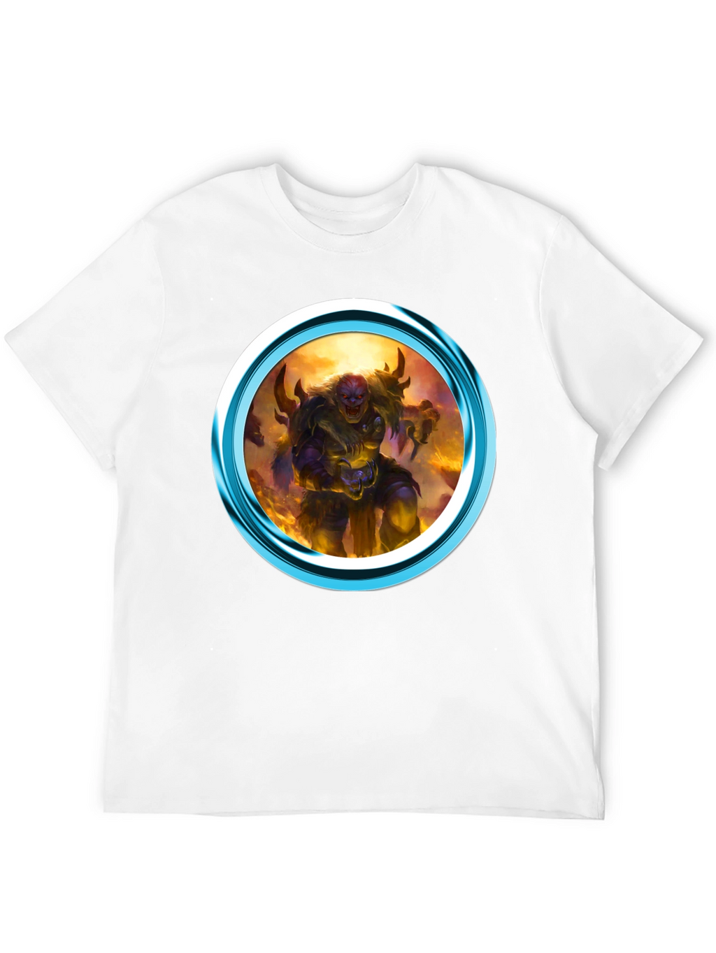 Fantasy Creature Graphic Print Black T-Shirt