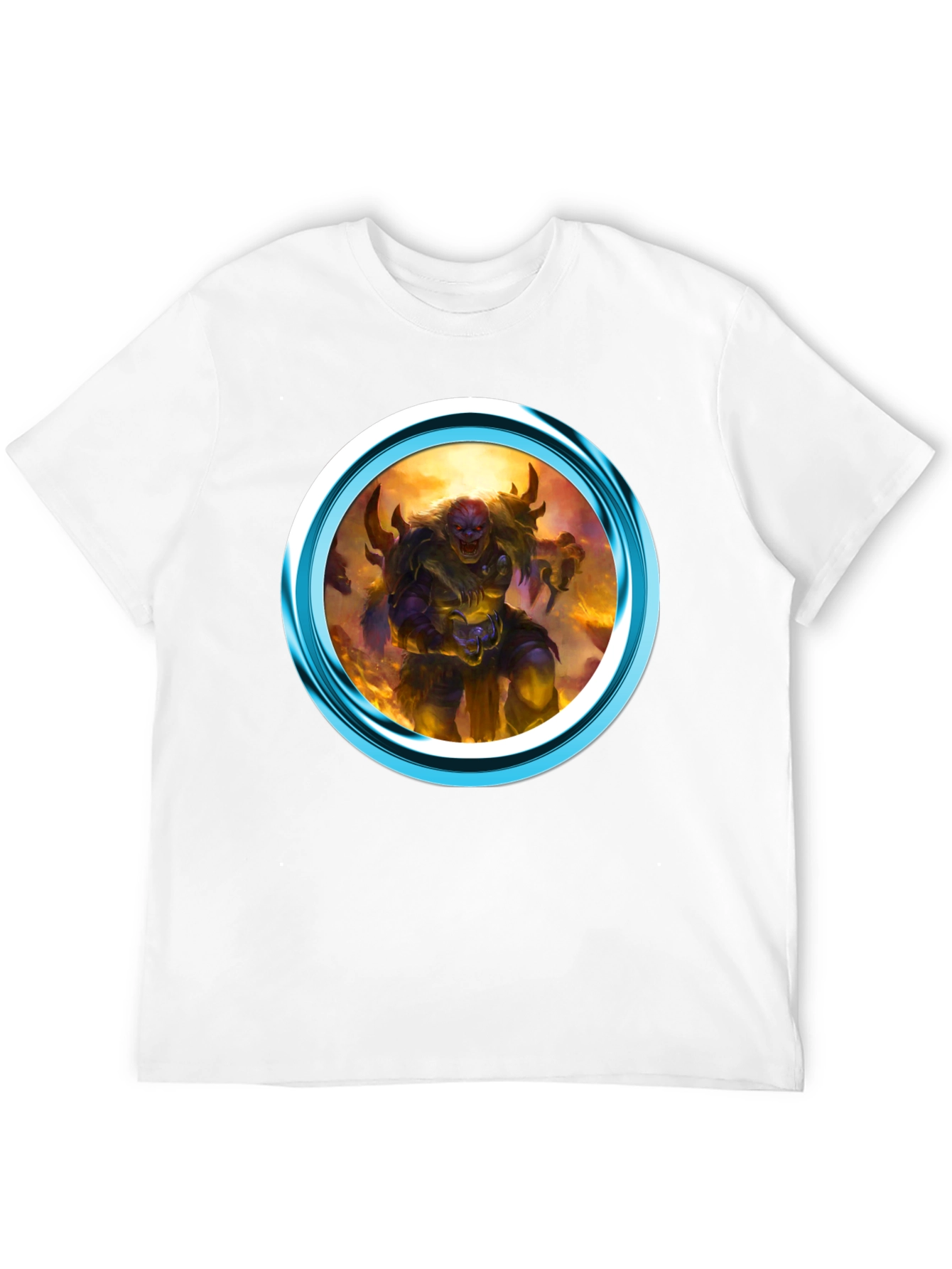 Fantasy Creature Graphic Print Black T-Shirt
