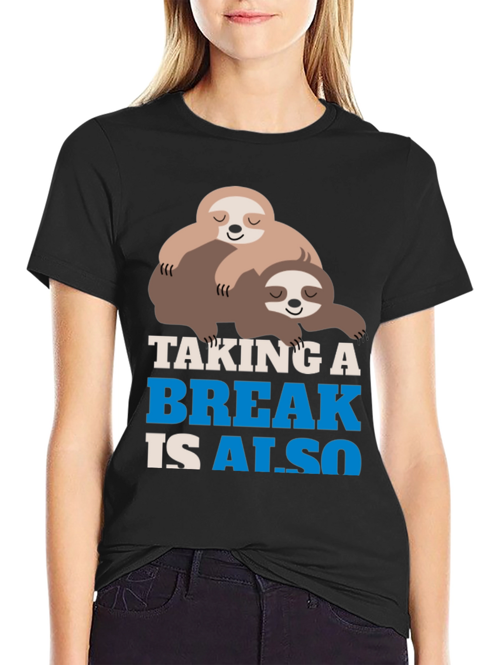 Taking a Break Sloth Graphic Tee