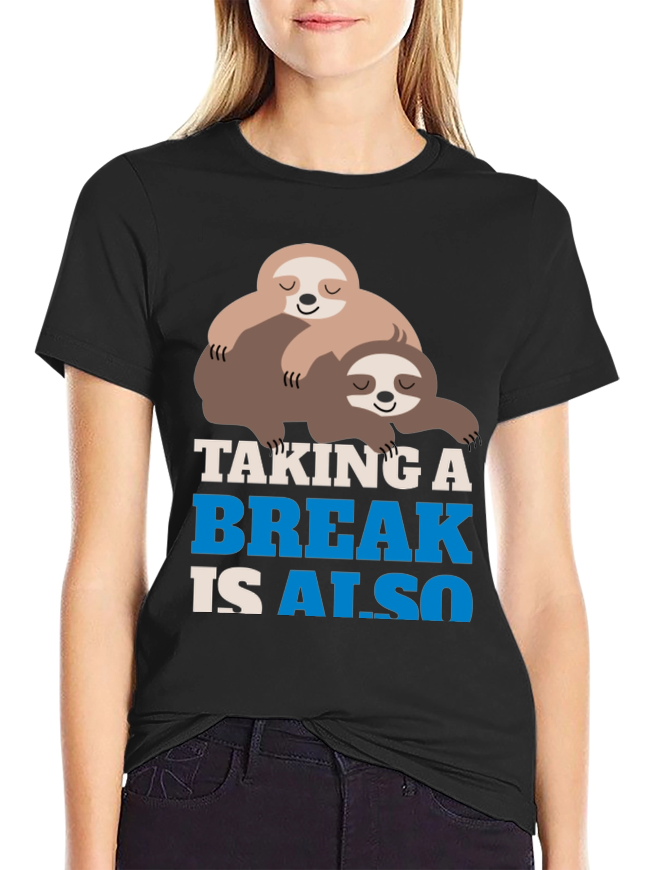 Taking a Break Sloth Graphic Tee