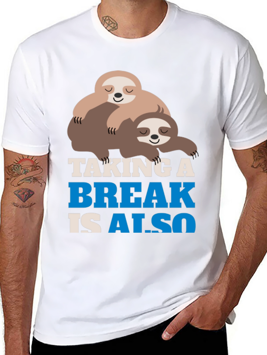 Taking a Break Sloth Graphic Tee