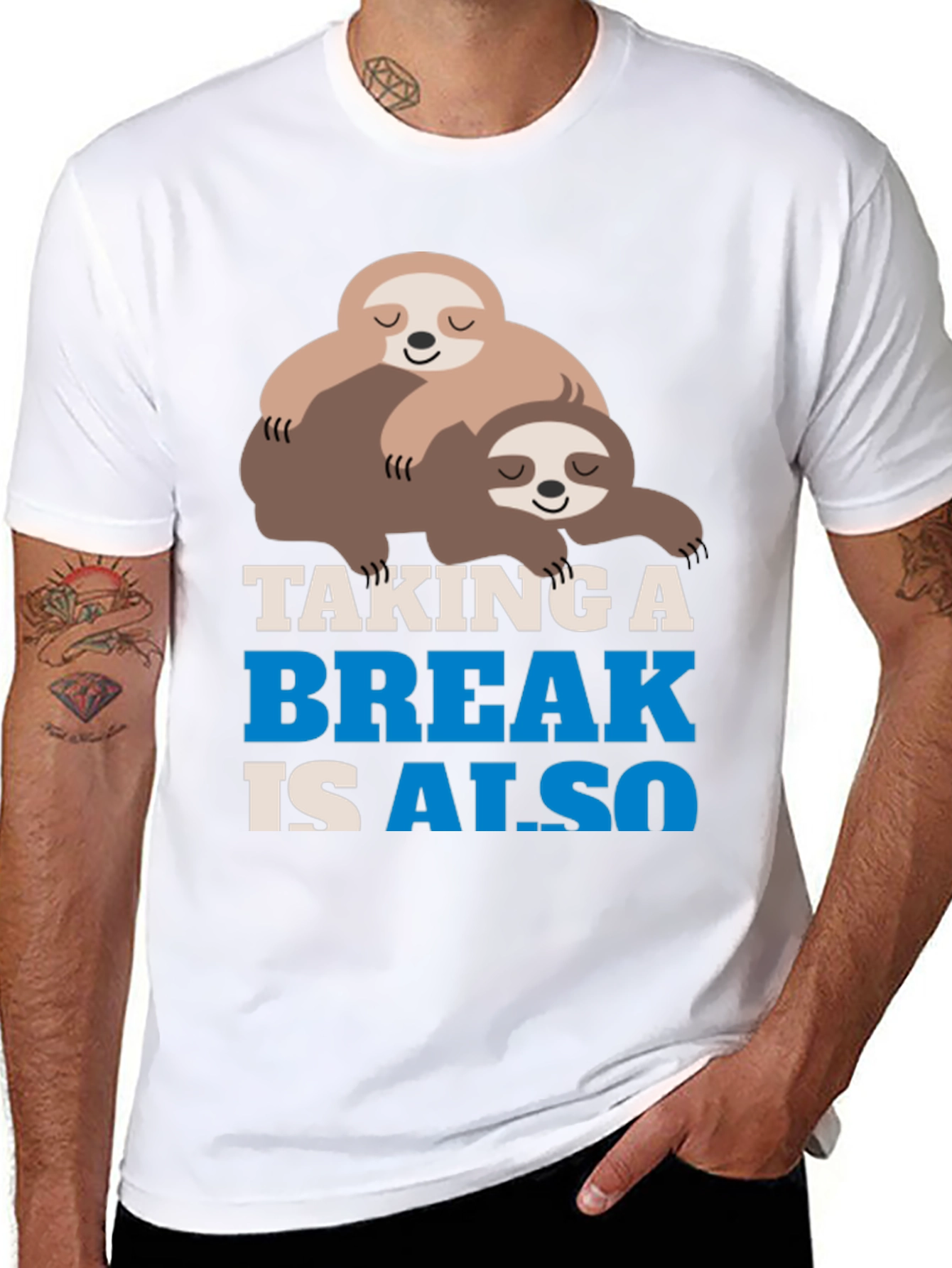 Taking a Break Sloth Graphic Tee