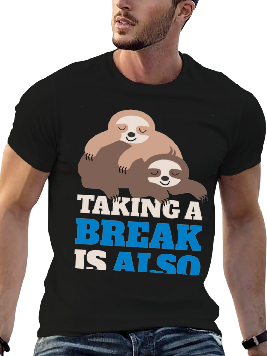 Taking a Break Sloth Graphic Tee