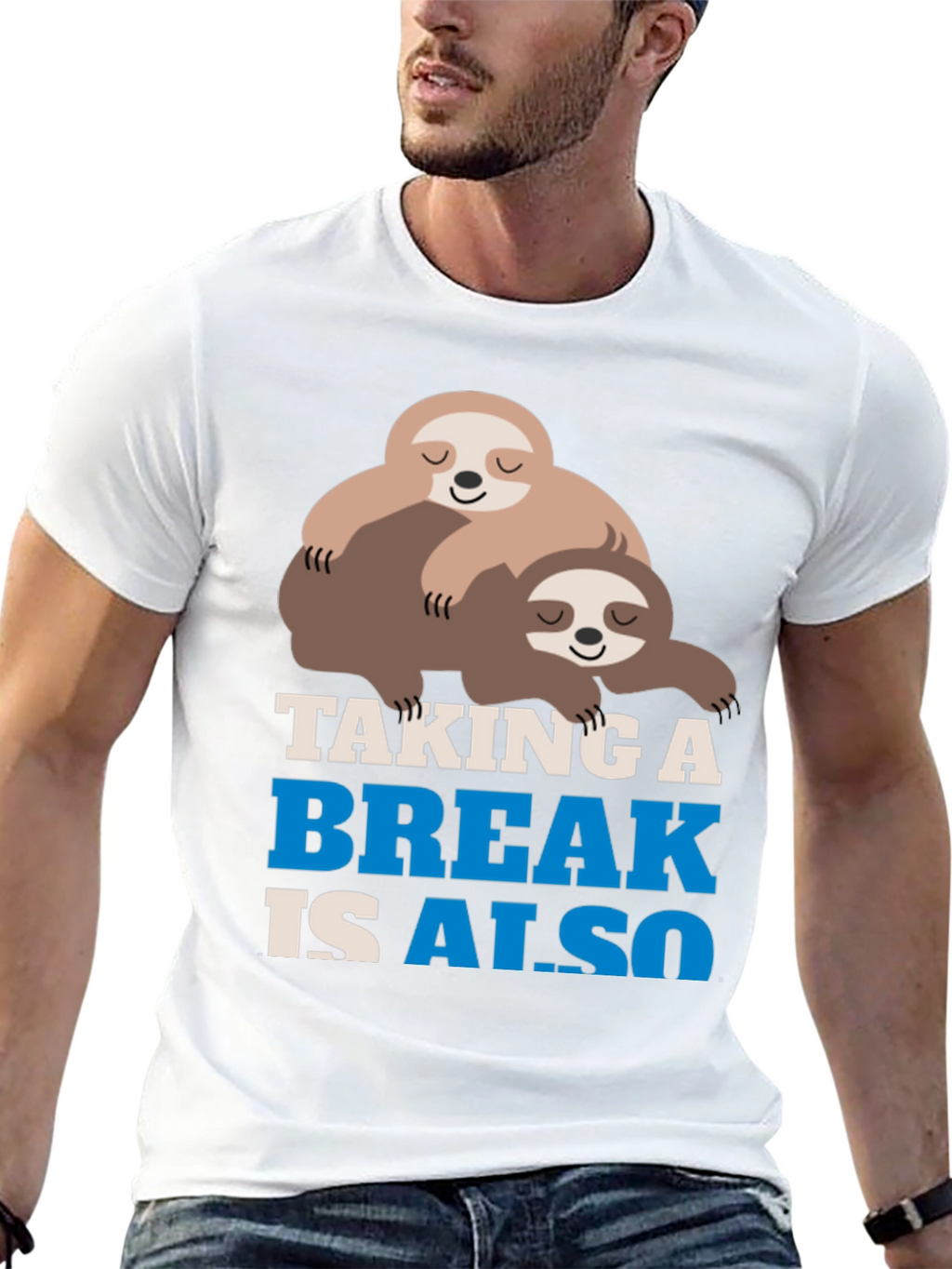 Taking a Break Sloth Graphic Tee