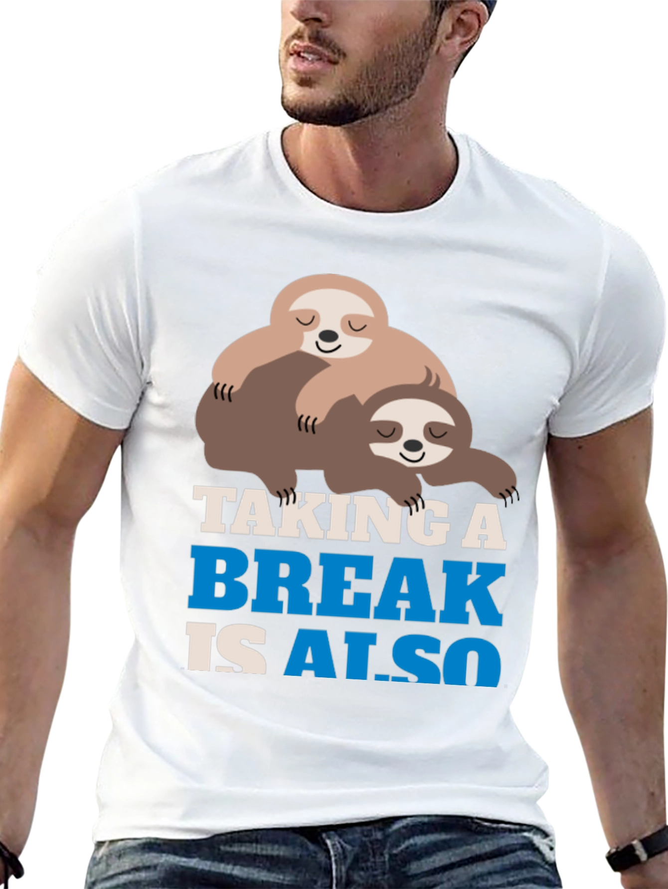 Taking a Break Sloth Graphic Tee