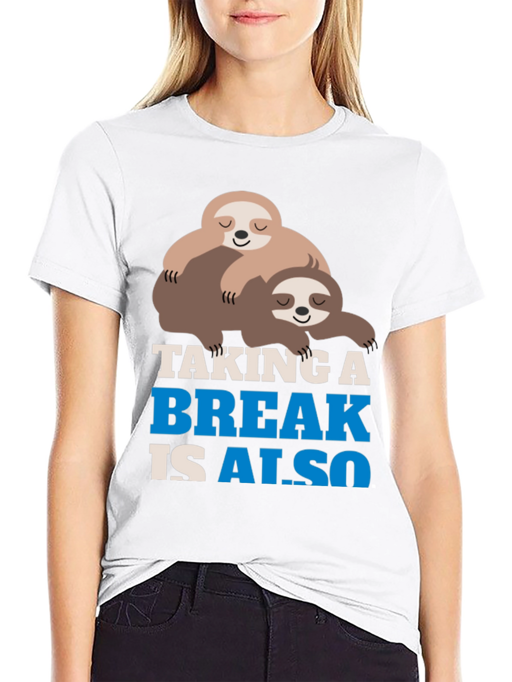 Taking a Break Sloth Graphic Tee