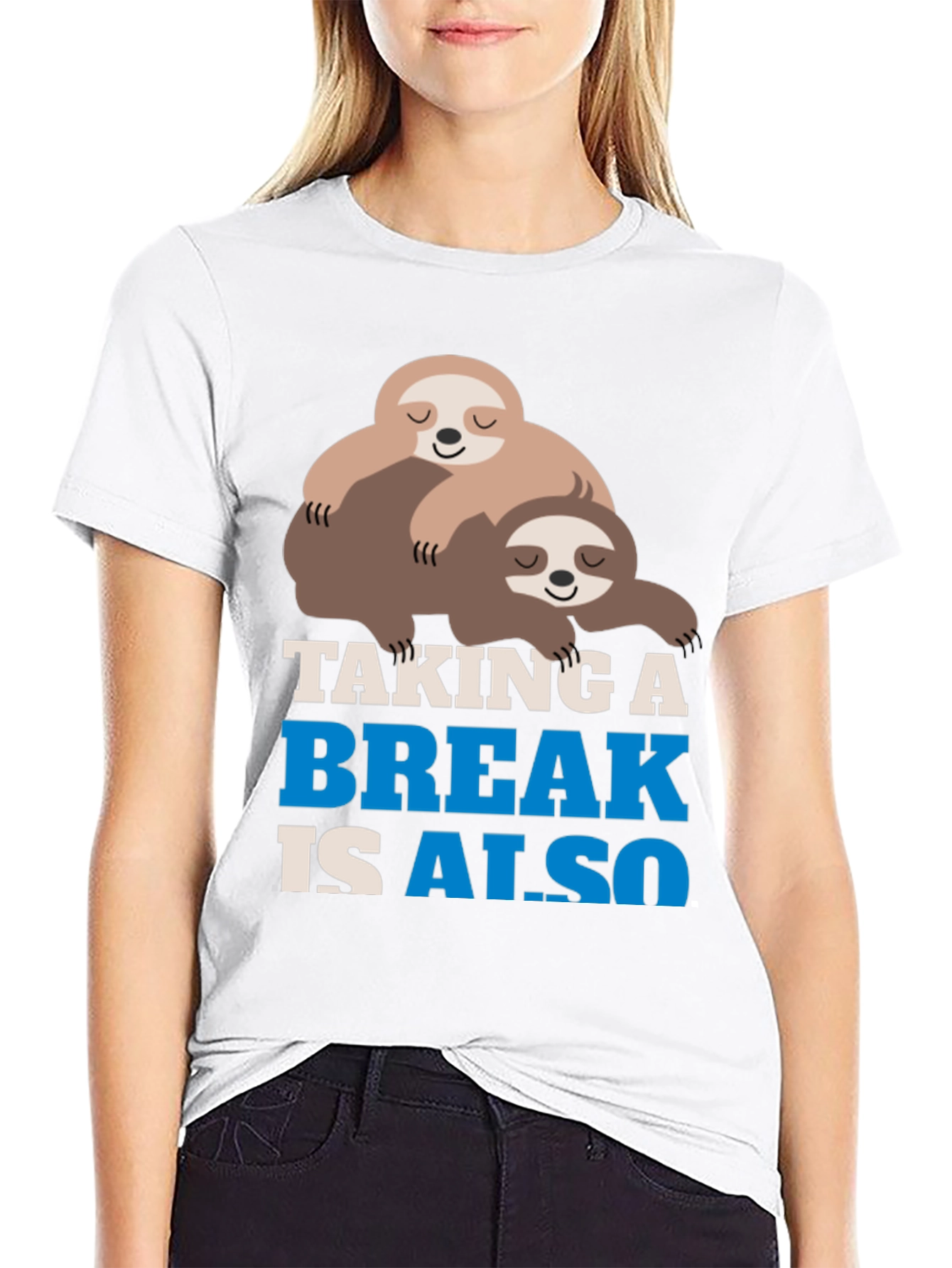 Taking a Break Sloth Graphic Tee