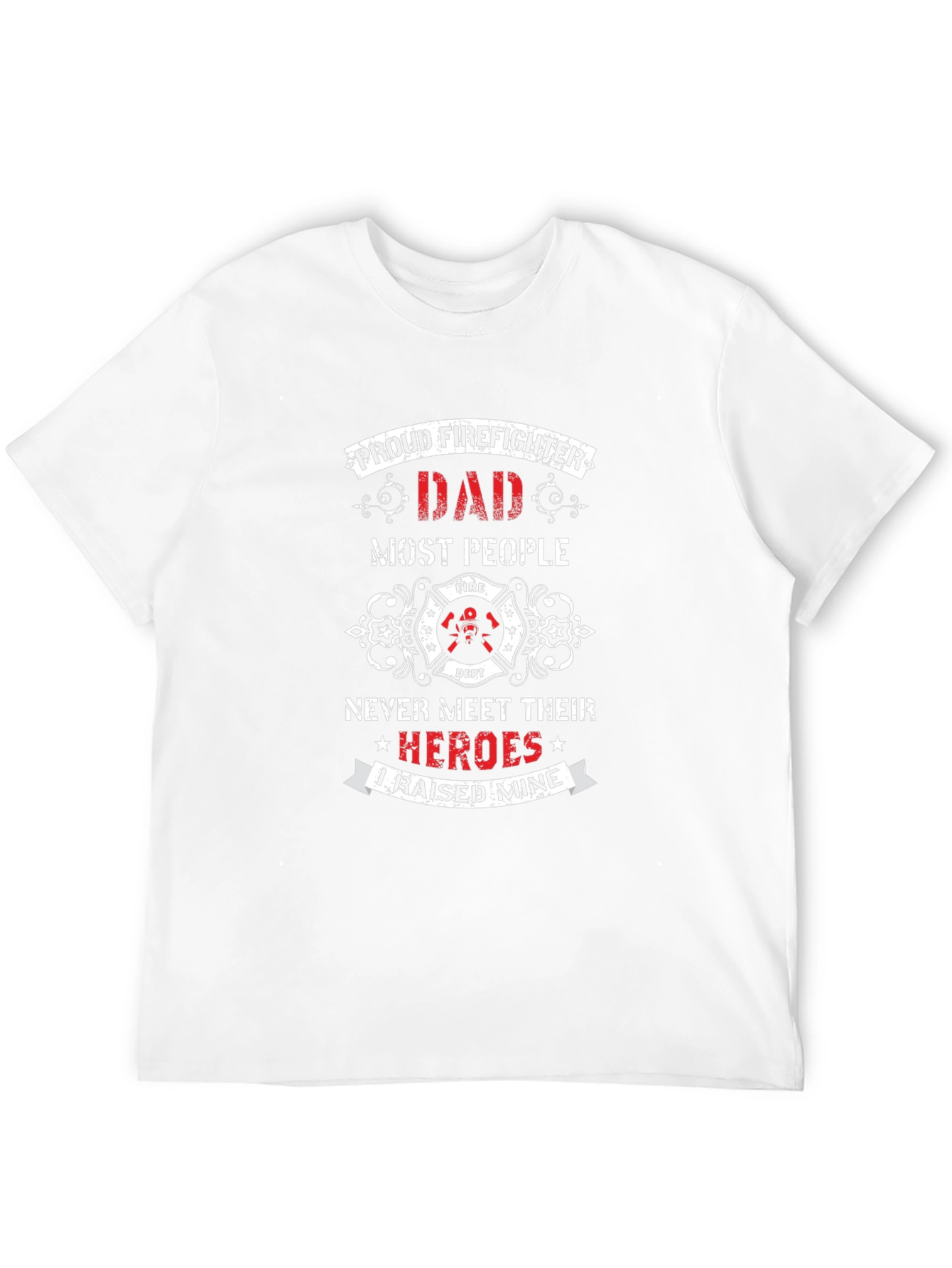 Proud Firefighter Dad T-Shirt - Hero Tribute