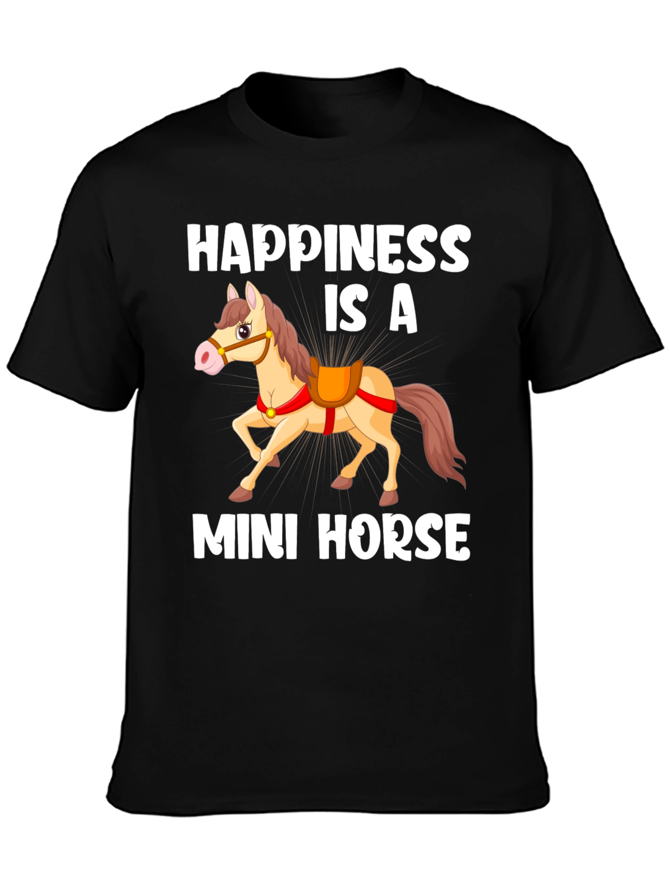 Happiness Is A Mini Horse Graphic Tee