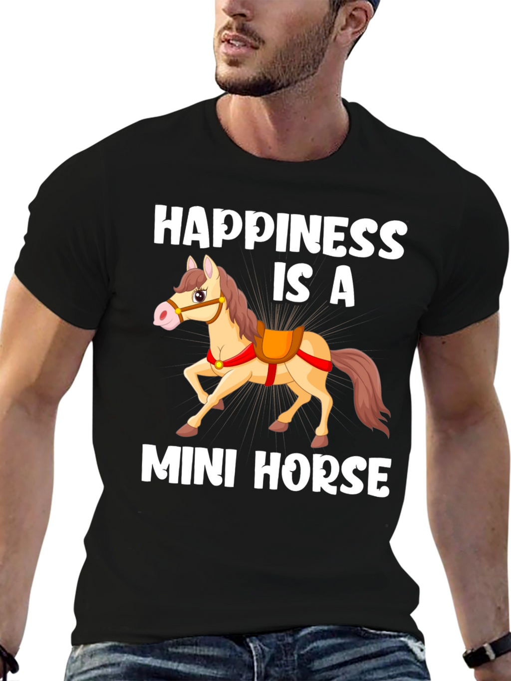 Happiness Is A Mini Horse Graphic Tee