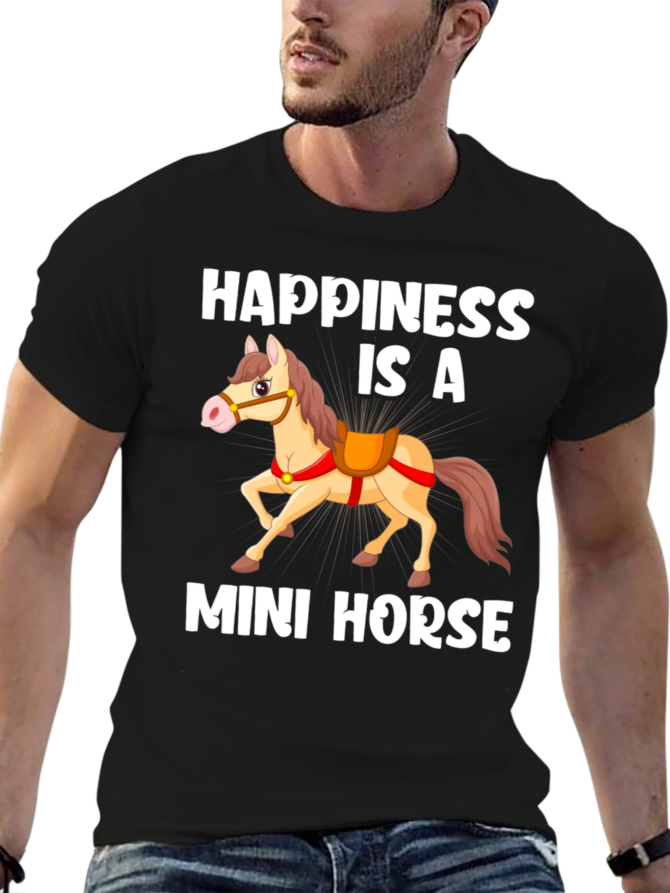 Happiness Is A Mini Horse Graphic Tee