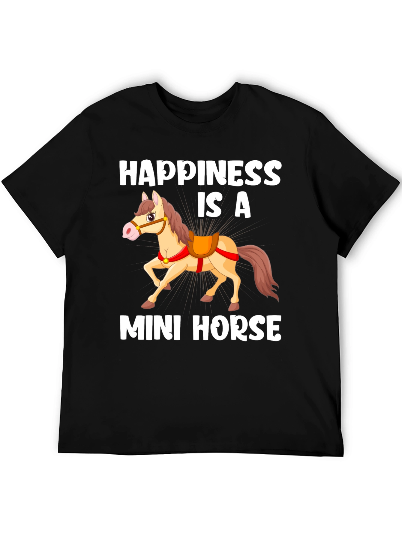 Happiness Is A Mini Horse Graphic Tee