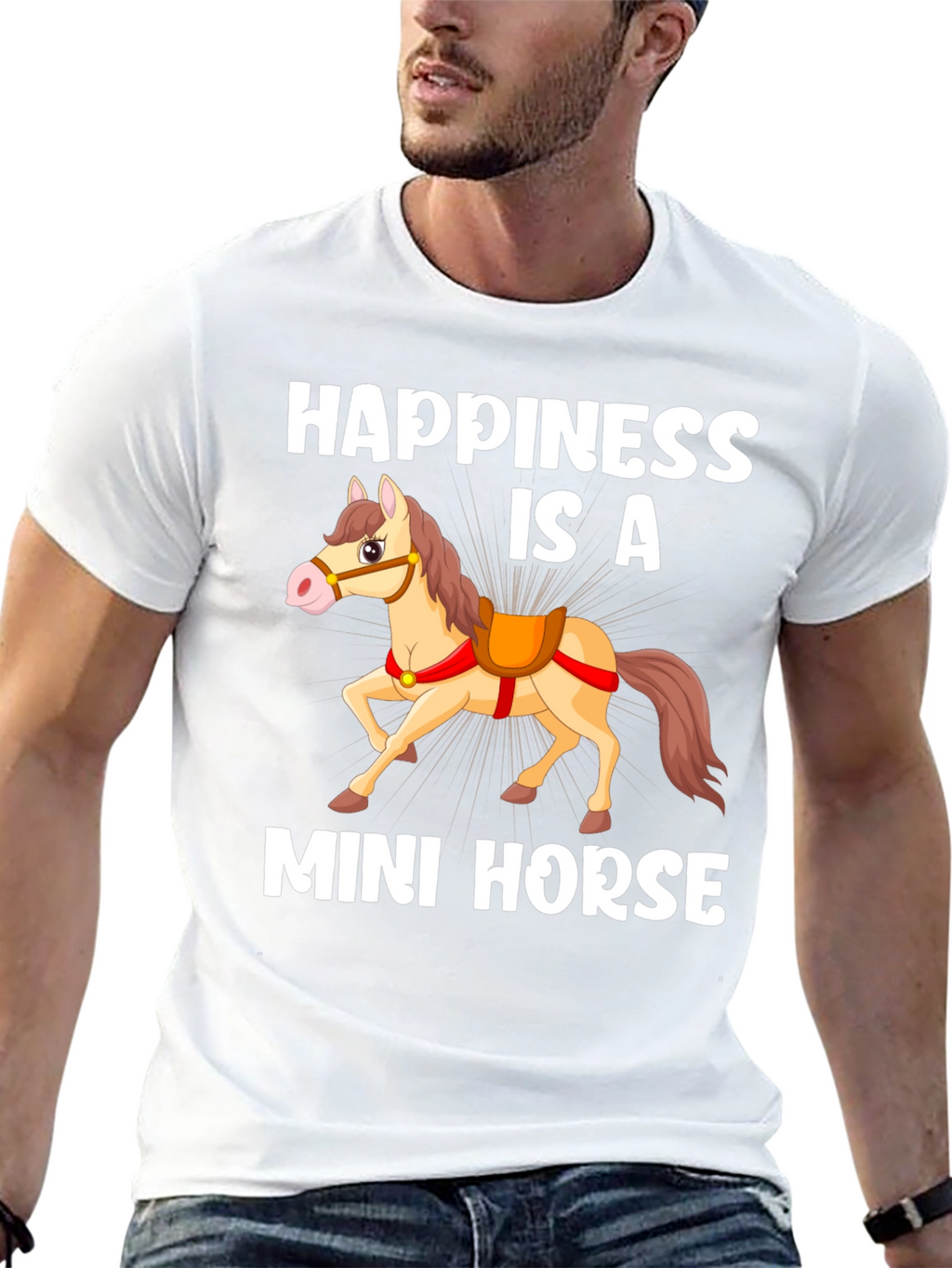 Happiness Is A Mini Horse Graphic Tee