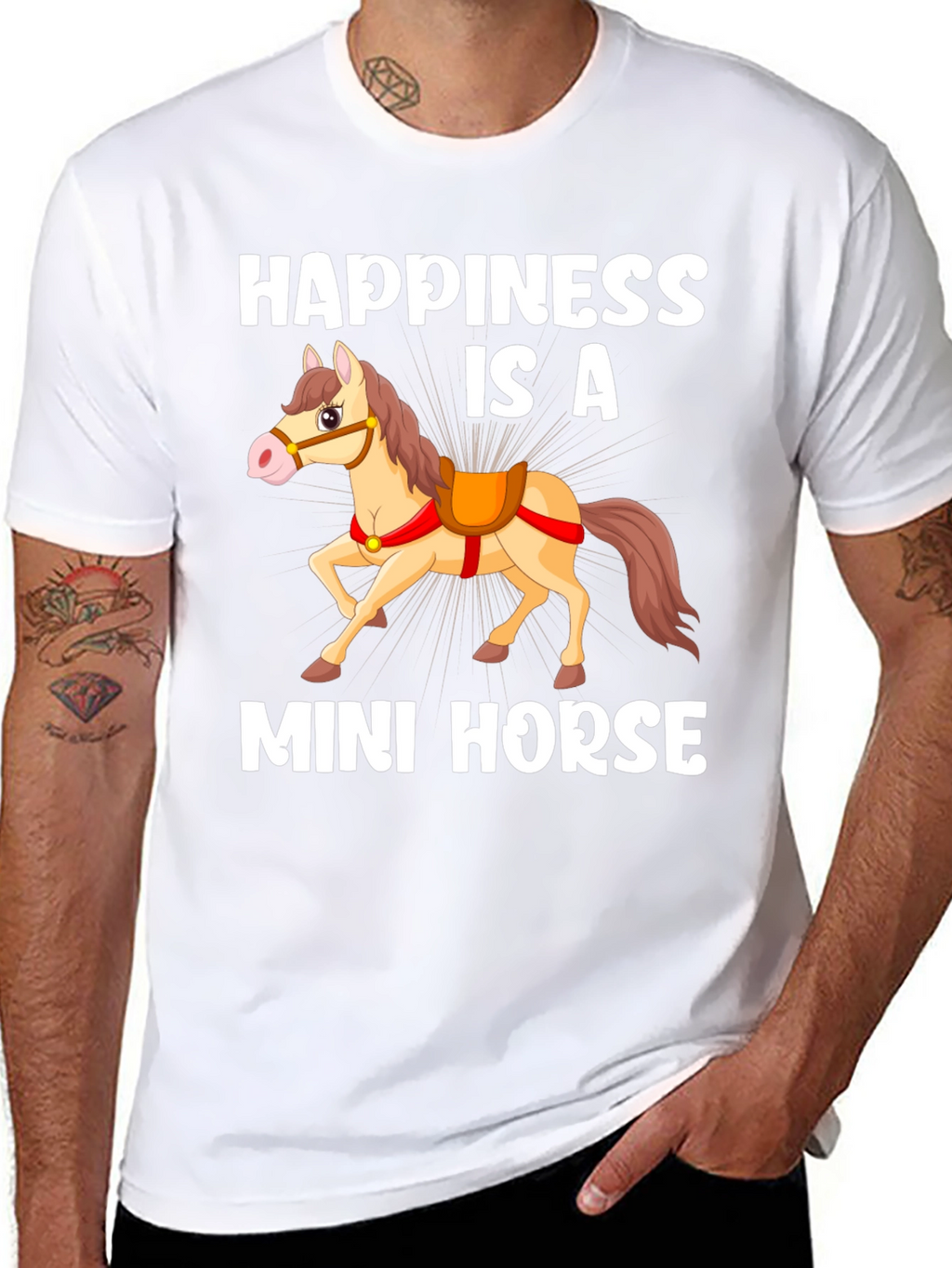 Happiness Is A Mini Horse Graphic Tee