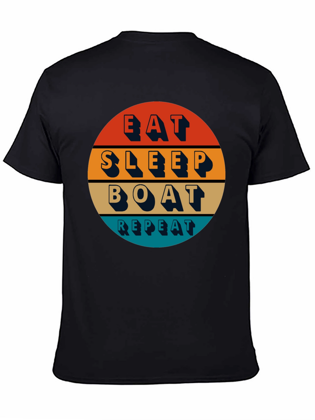 Eat Sleep Boat Repeat T-Shirt - Boating Lifestyle Apparel