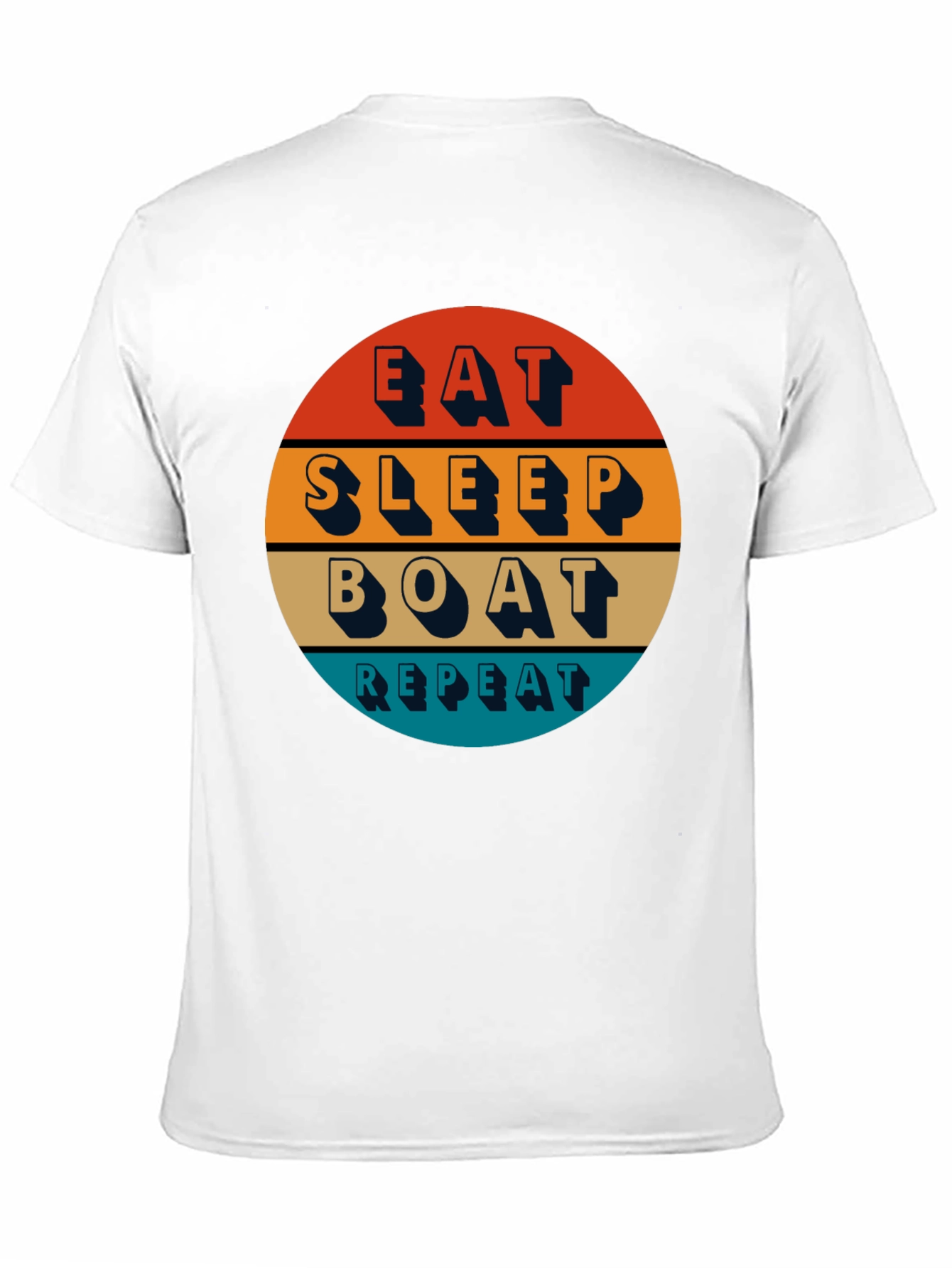 Eat Sleep Boat Repeat T-Shirt - Boating Lifestyle Apparel