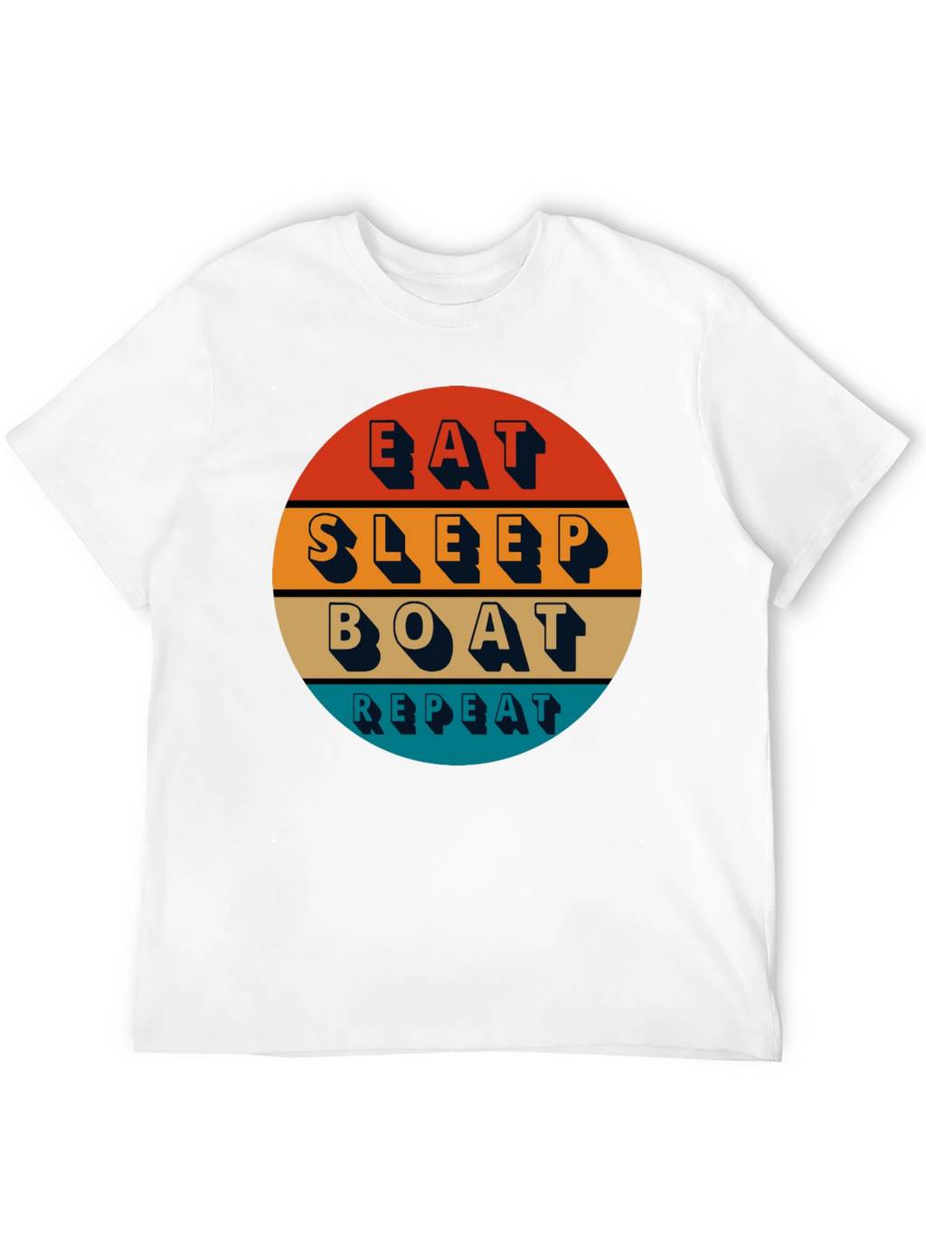 Eat Sleep Boat Repeat T-Shirt - Boating Lifestyle Apparel