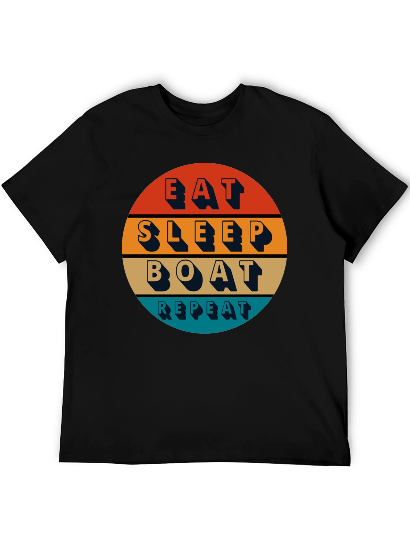 Eat Sleep Boat Repeat T-Shirt - Boating Lifestyle Apparel