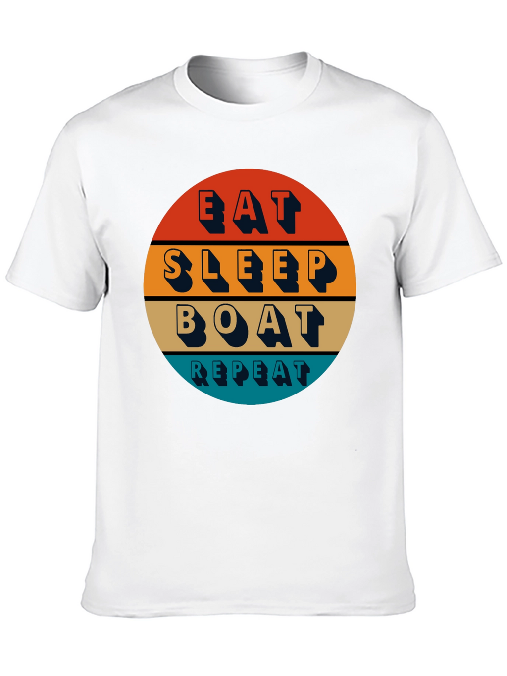 Eat Sleep Boat Repeat T-Shirt - Boating Lifestyle Apparel