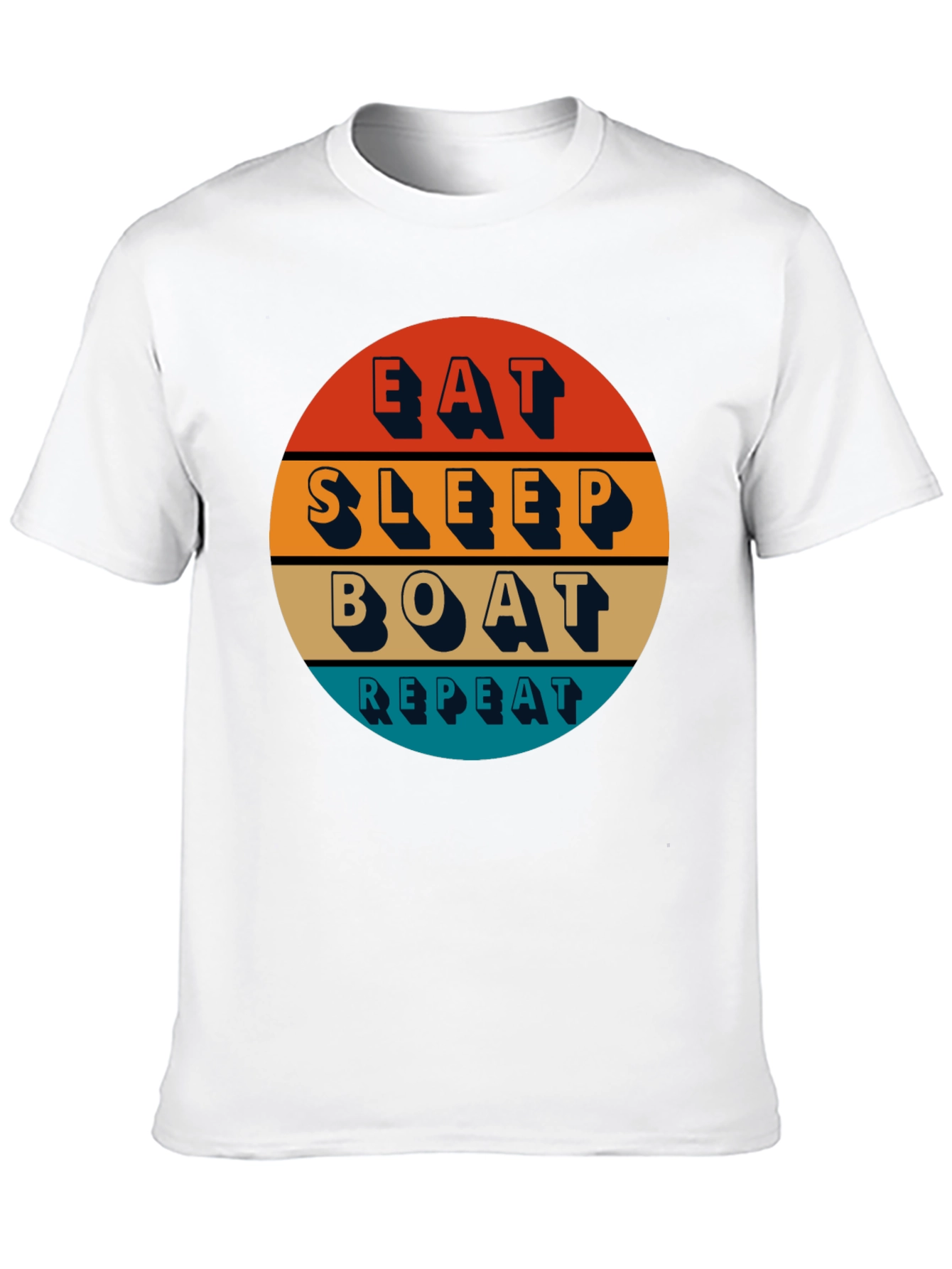 Eat Sleep Boat Repeat T-Shirt - Boating Lifestyle Apparel