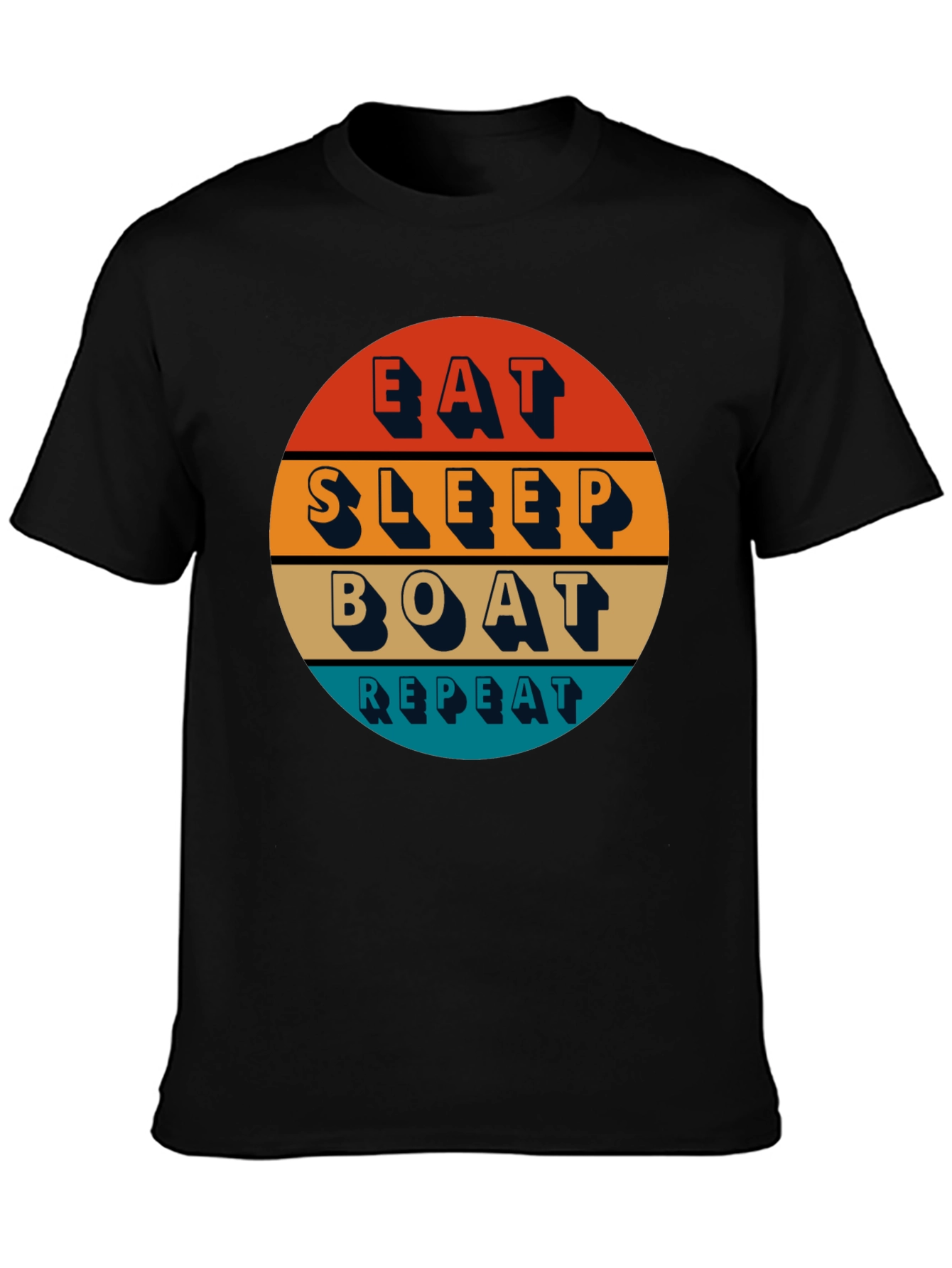 Eat Sleep Boat Repeat T-Shirt - Boating Lifestyle Apparel