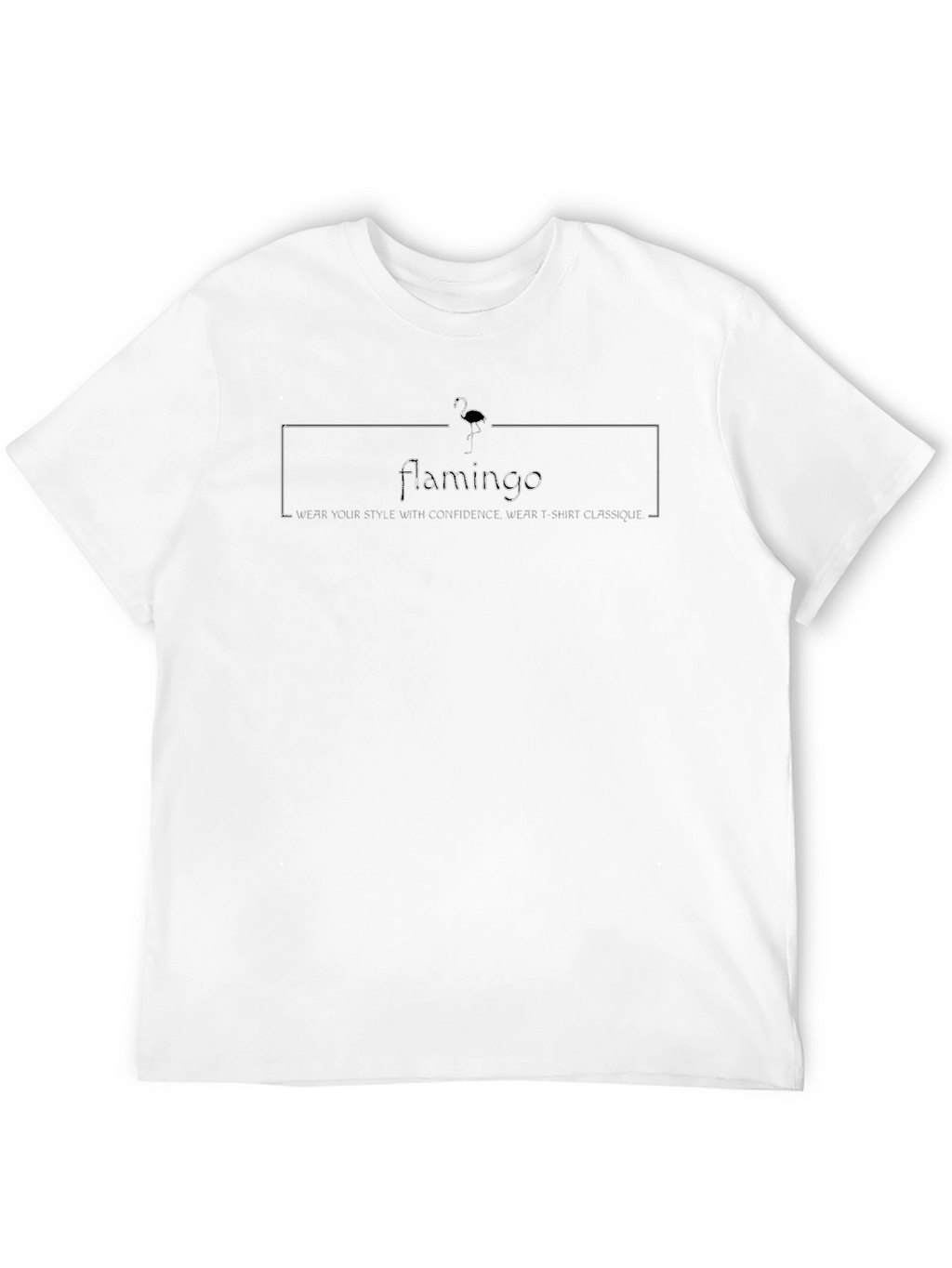 Flamingo Graphic Print Crew Neck T-Shirt