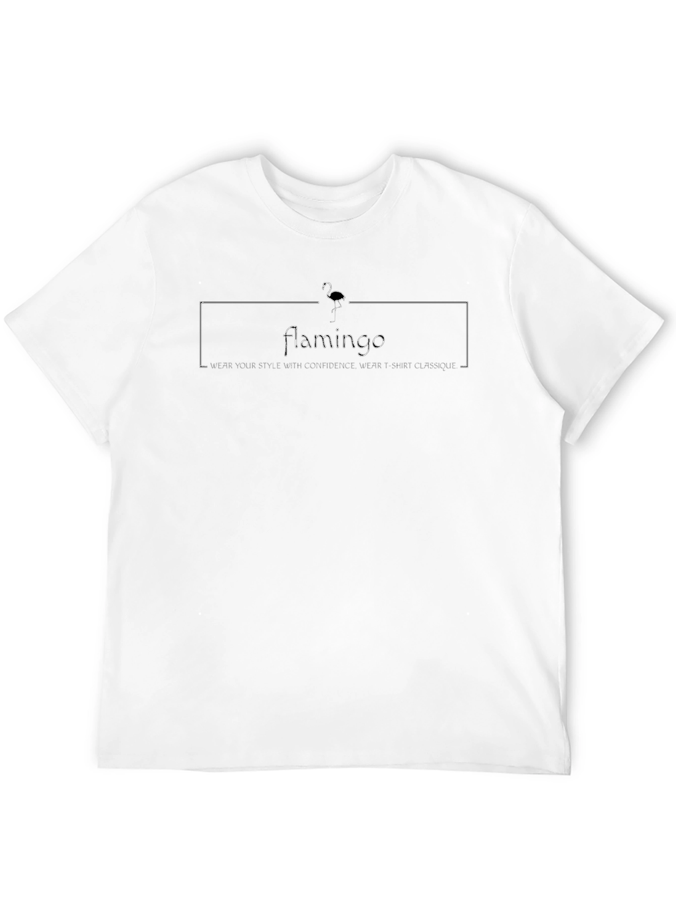 Flamingo Graphic Print Crew Neck T-Shirt
