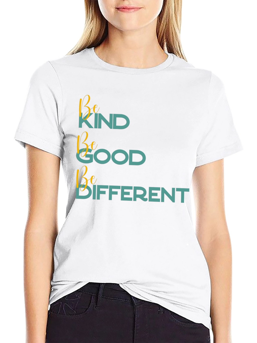 Be Kind Be Good Be Different Black T-Shirt