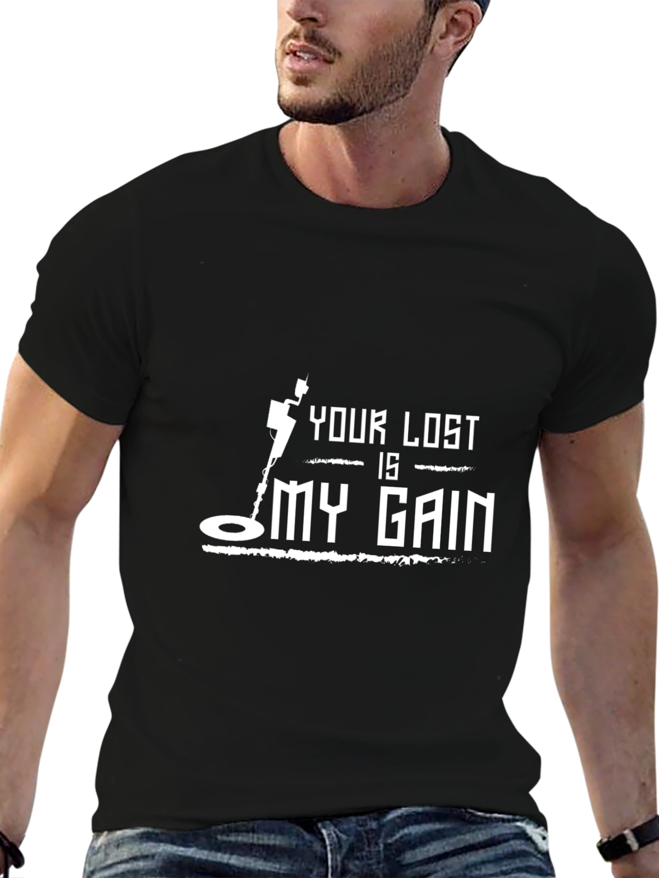 Metal Detecting Humor T-Shirt - Your Loss Is My Gain