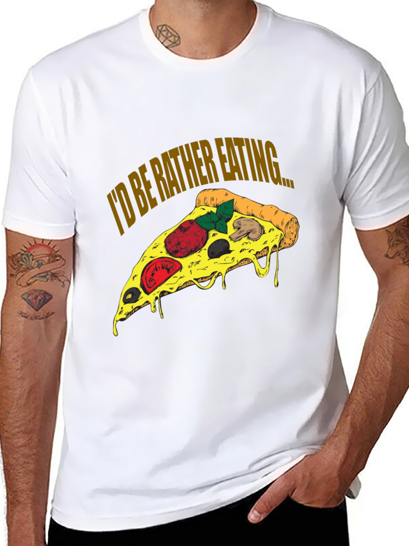 Pizza Lover T-Shirt - Id Be Rather Eating...