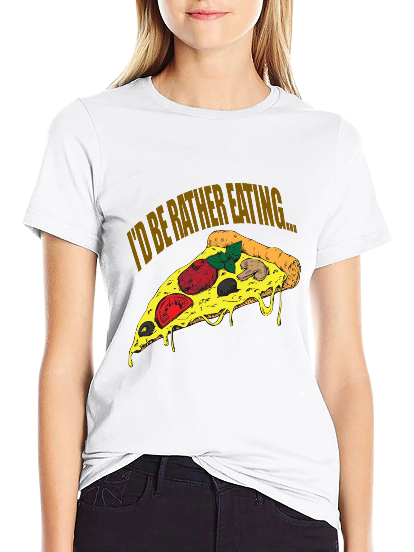Pizza Lover T-Shirt - Id Be Rather Eating...