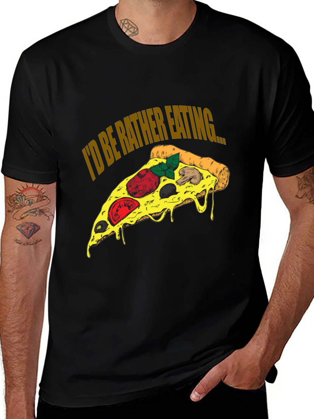 Pizza Lover T-Shirt - Id Be Rather Eating...