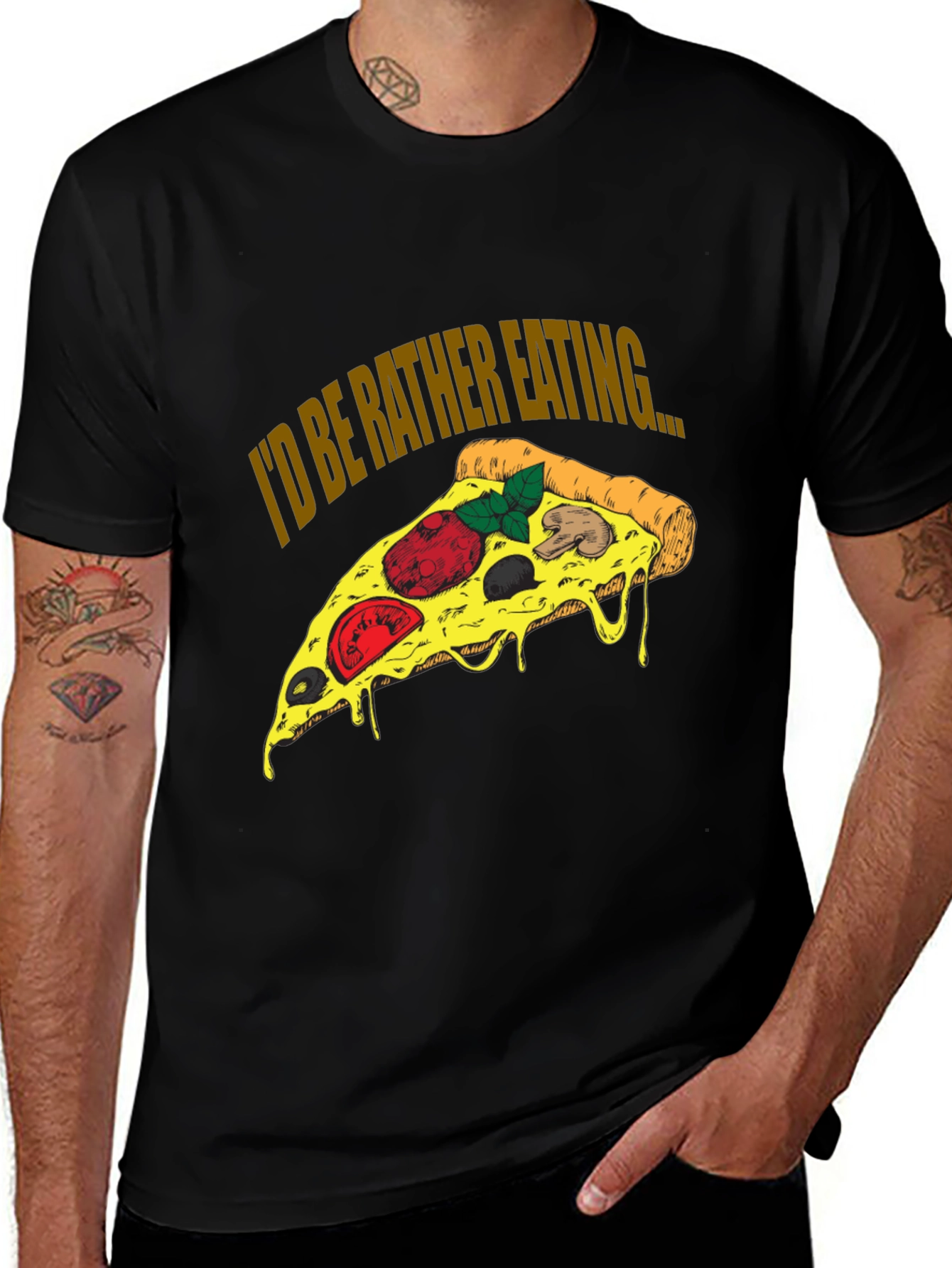 Pizza Lover T-Shirt - Id Be Rather Eating...