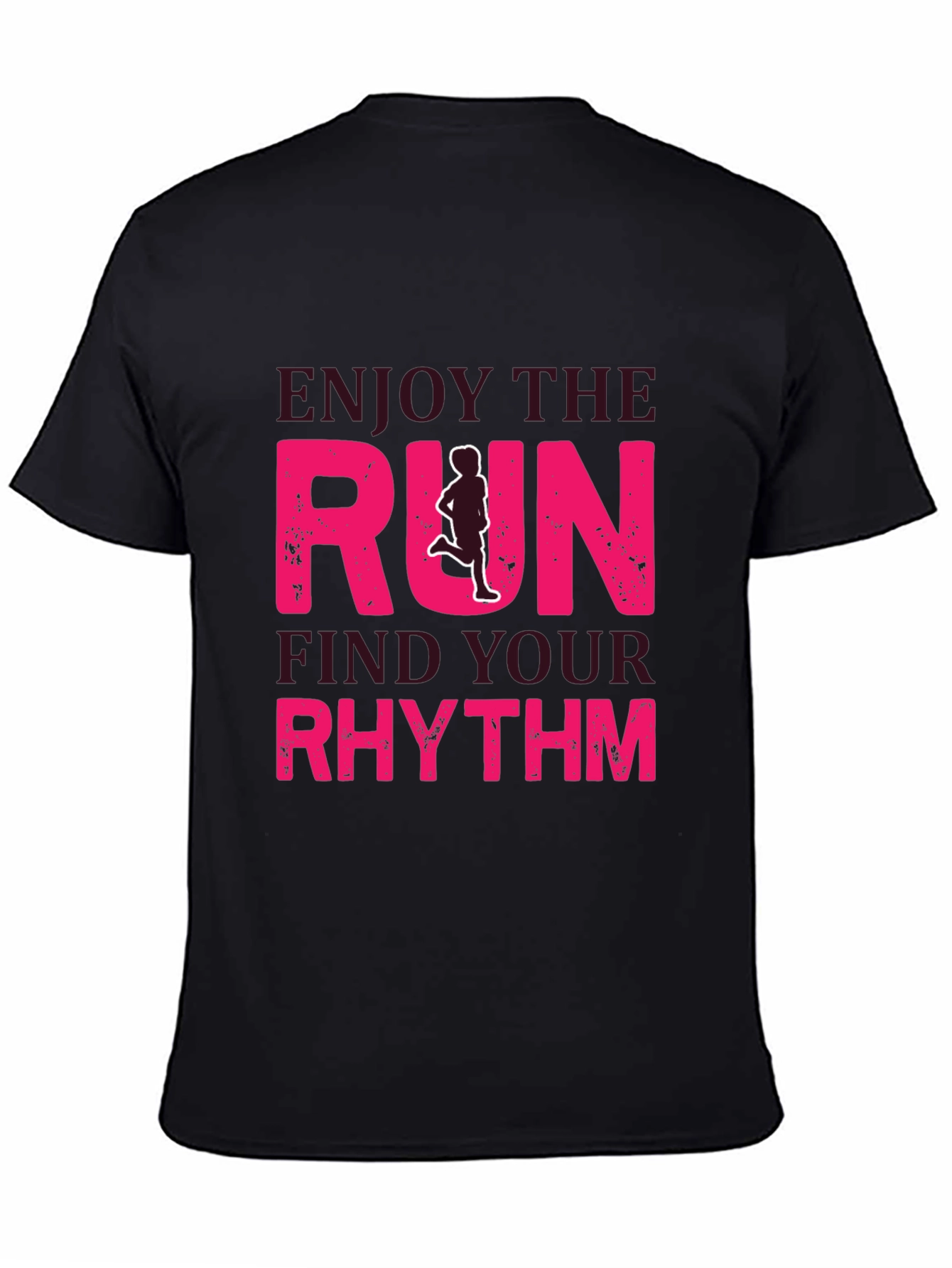 Enjoy the Run Graphic Tee - Find Your Rhythm!