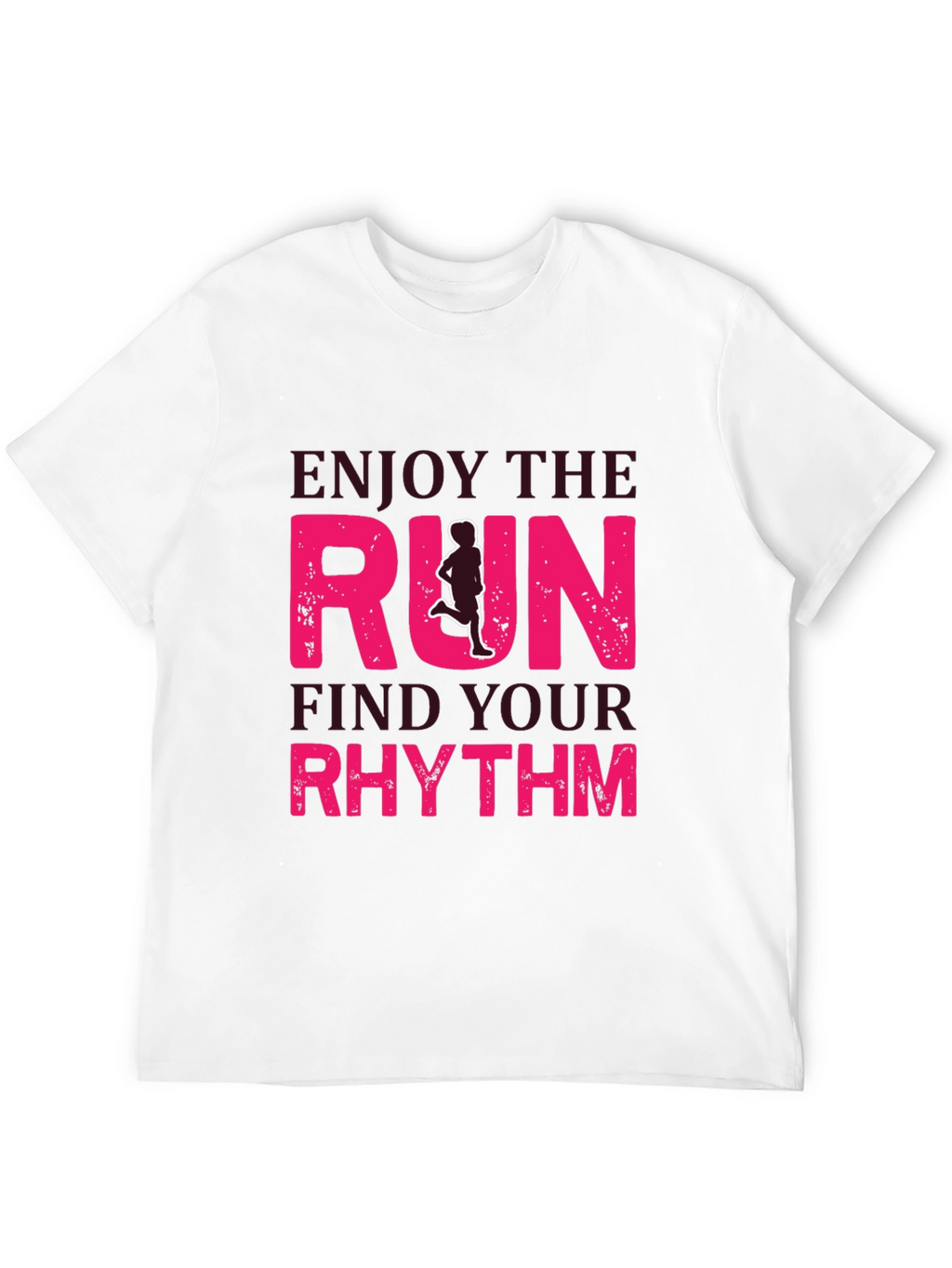 Enjoy the Run Graphic Tee - Find Your Rhythm!