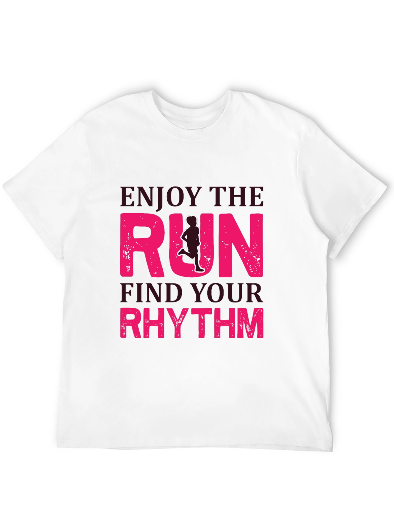 Enjoy the Run Graphic Tee - Find Your Rhythm!