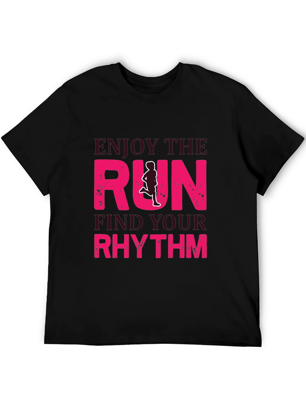 Enjoy the Run Graphic Tee - Find Your Rhythm!